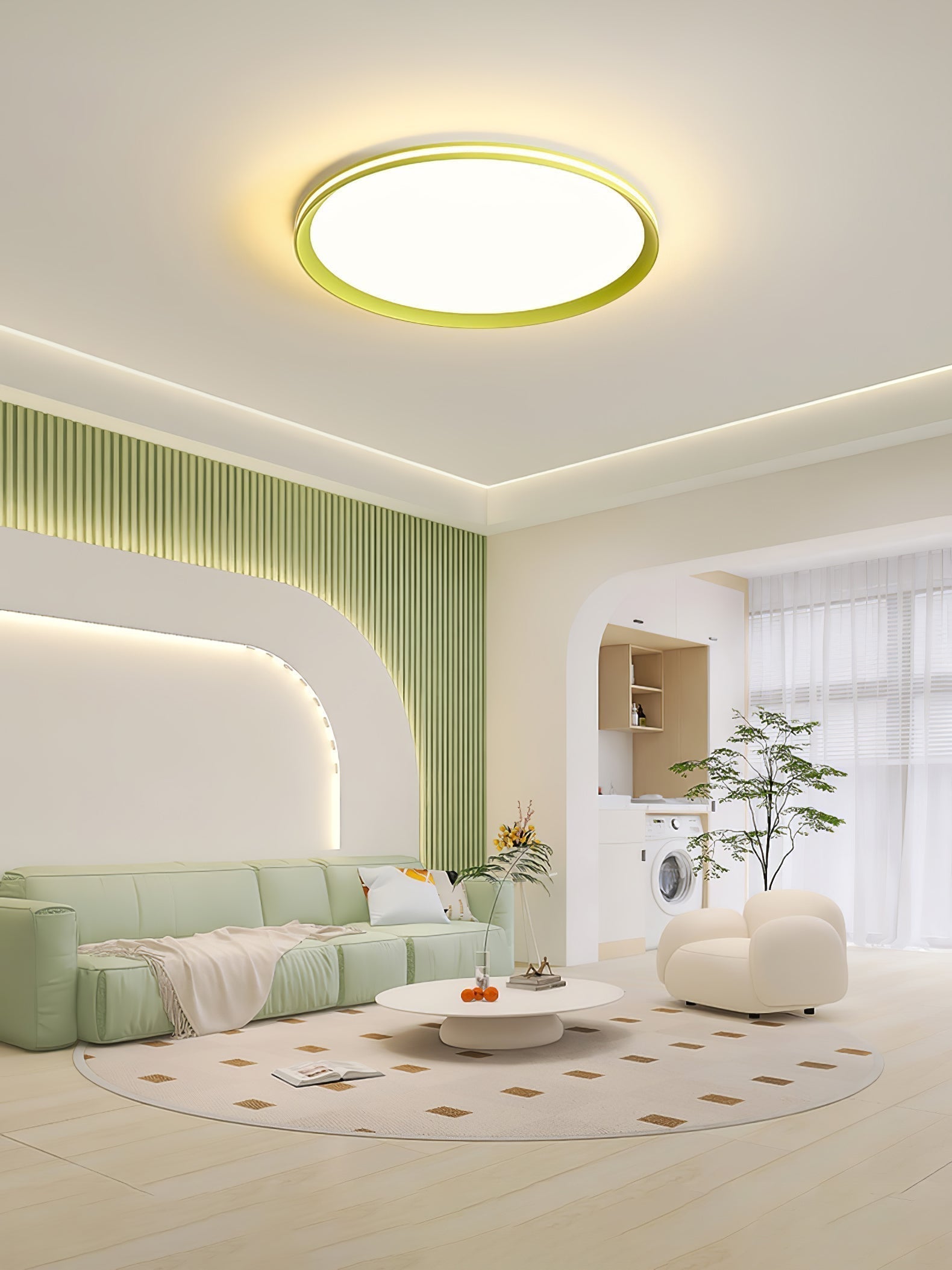 Avtheira Modern Minimalistisch Rund LED Deckenleuchte-Letslighting