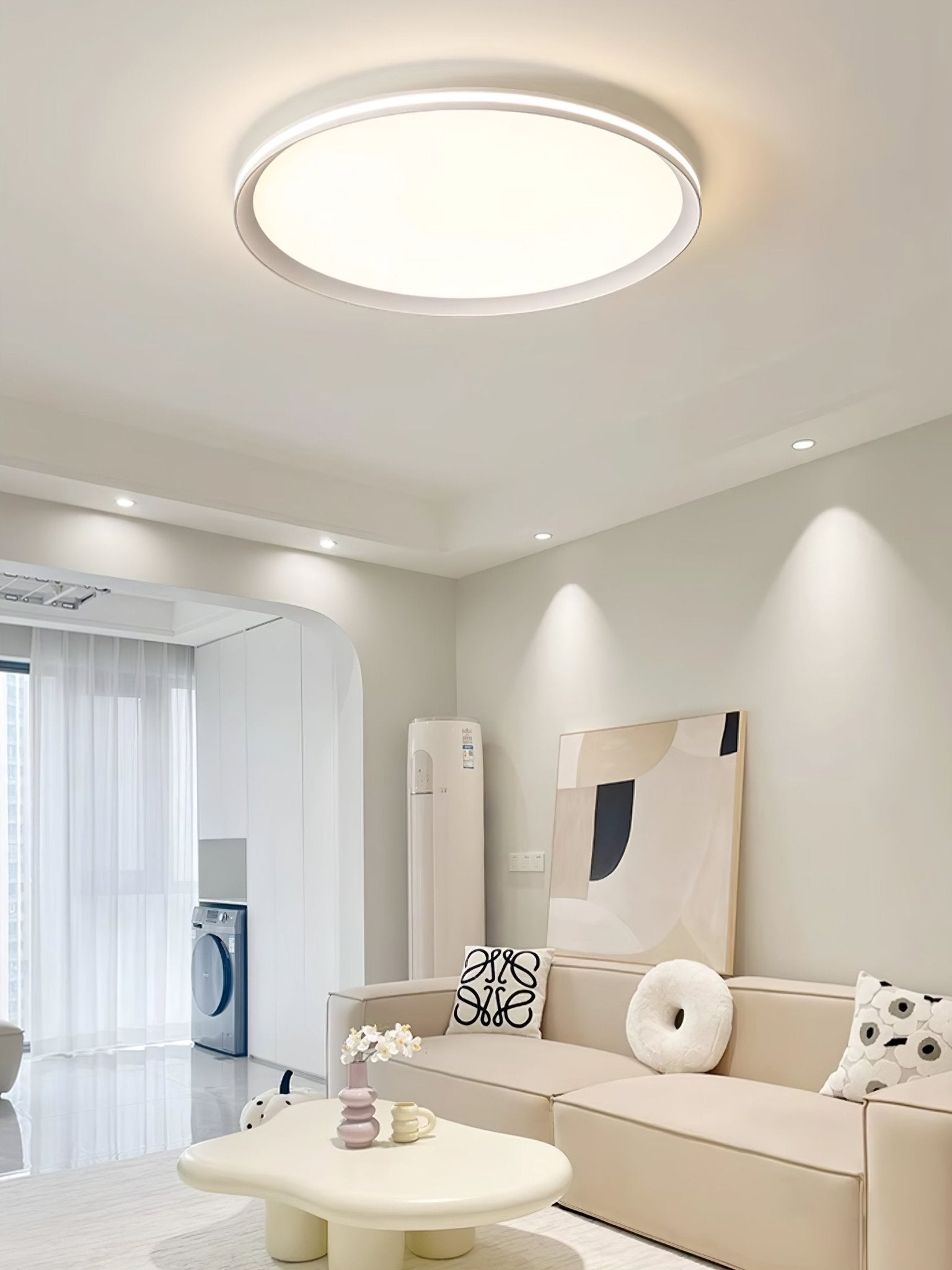 Avtheira Modern Minimalistisch Rund LED Deckenleuchte-Letslighting