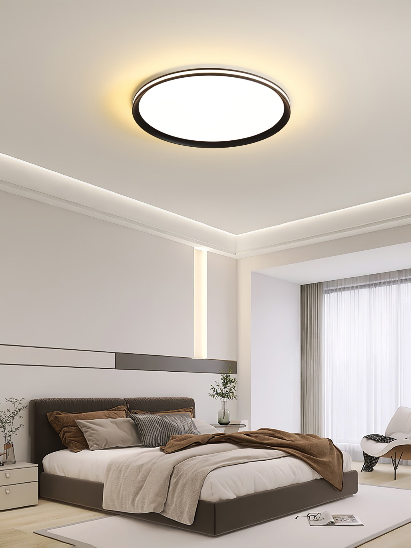 Avtheira Modern Minimalistisch Rund LED Deckenleuchte-Letslighting