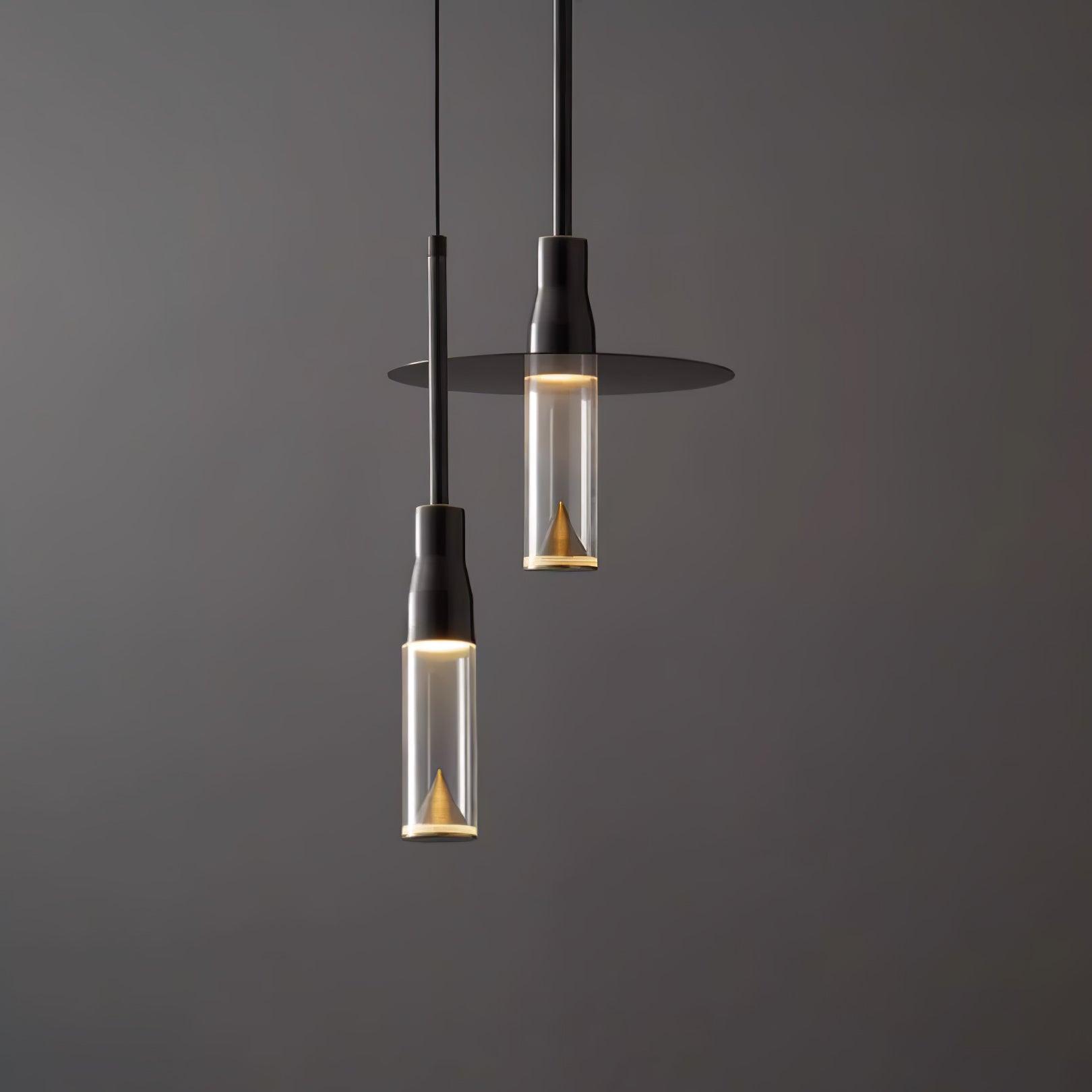 Solara Pendelleuchte Hut Platte Chrom Modern-Letslighting