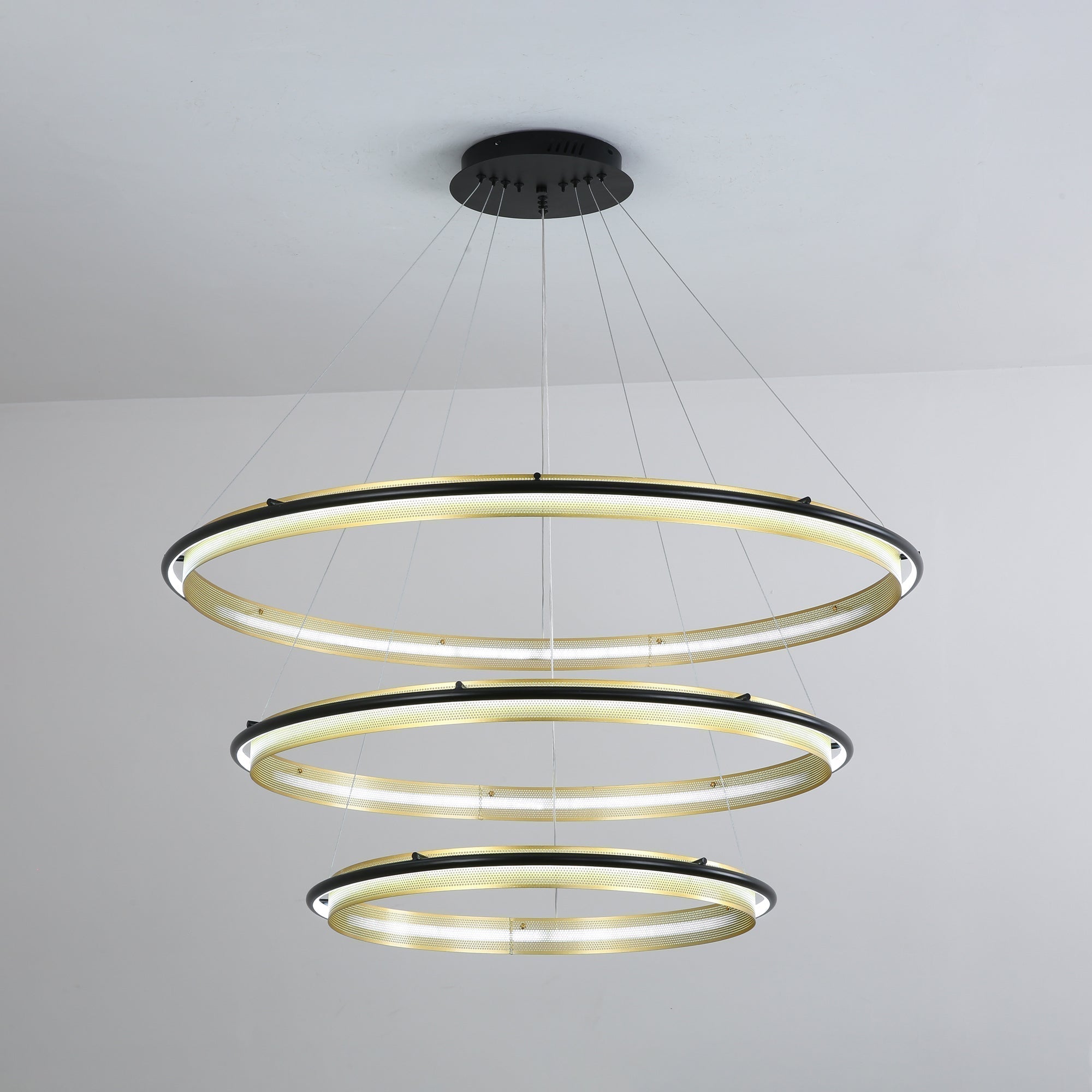 Erveliel Modern Minimalistisch LED Rund Kronleuchter-Letslighting
