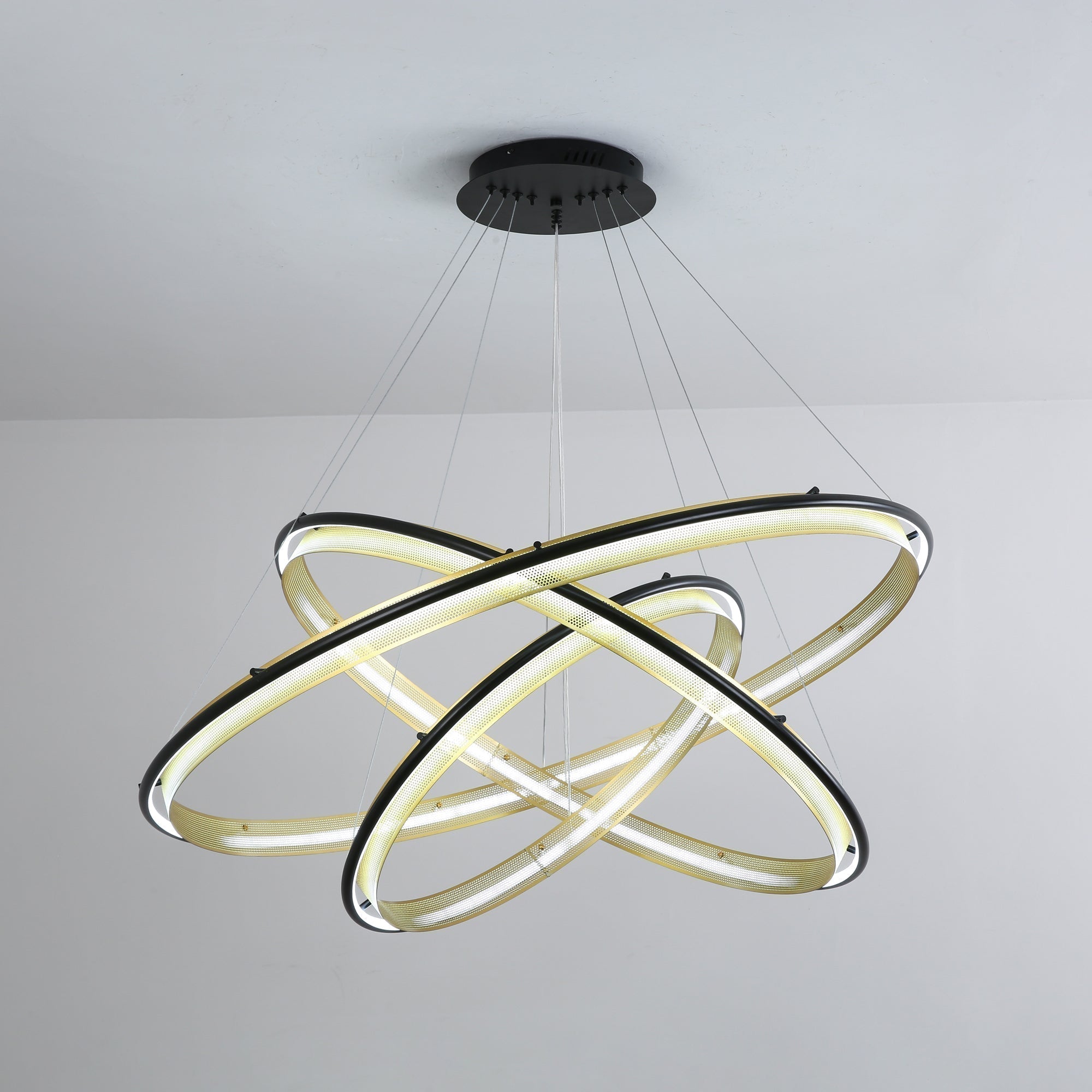 Erveliel Modern Minimalistisch LED Rund Kronleuchter-Letslighting