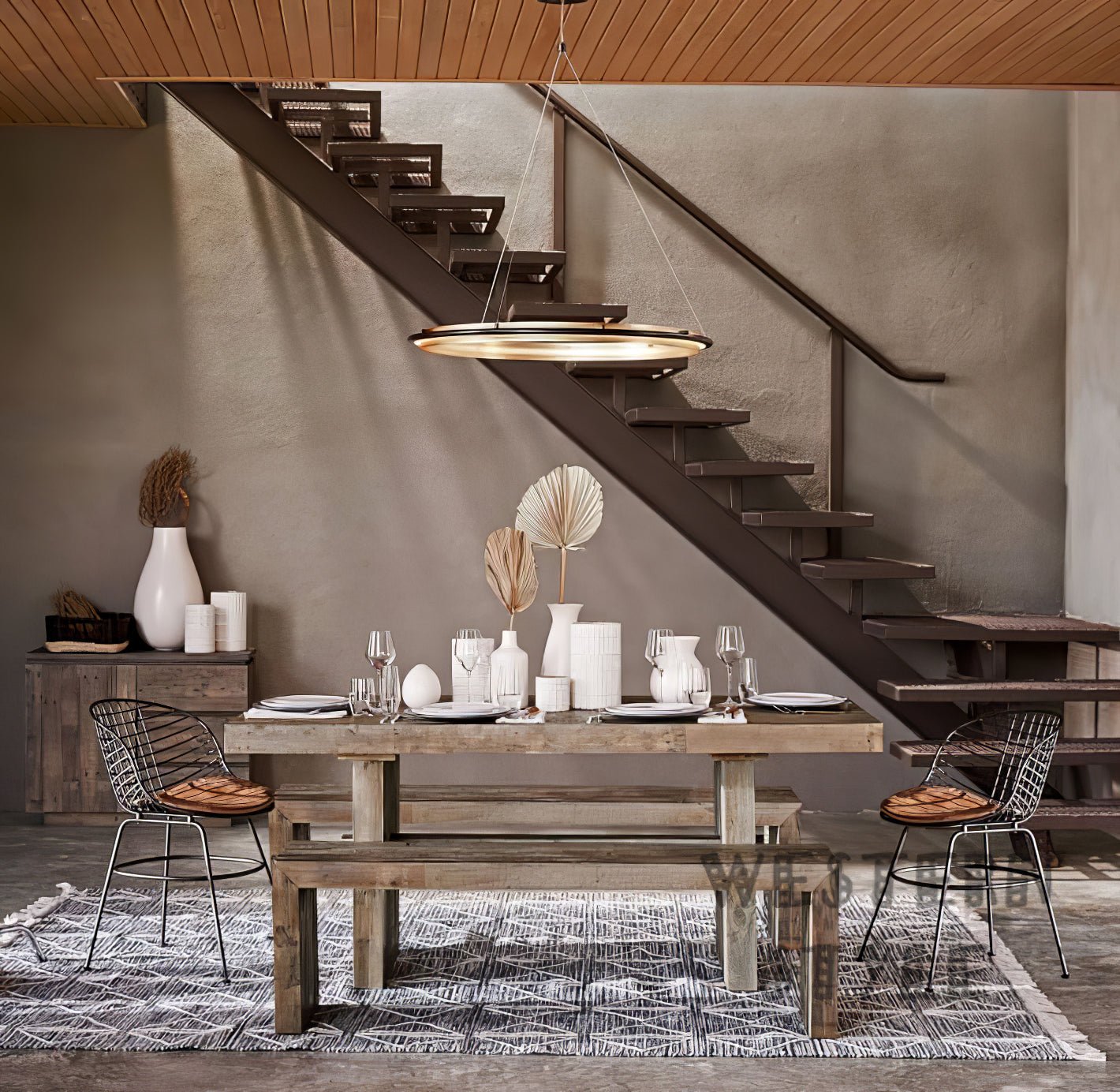 Erveliel Modern Minimalistisch LED Rund Kronleuchter-Letslighting