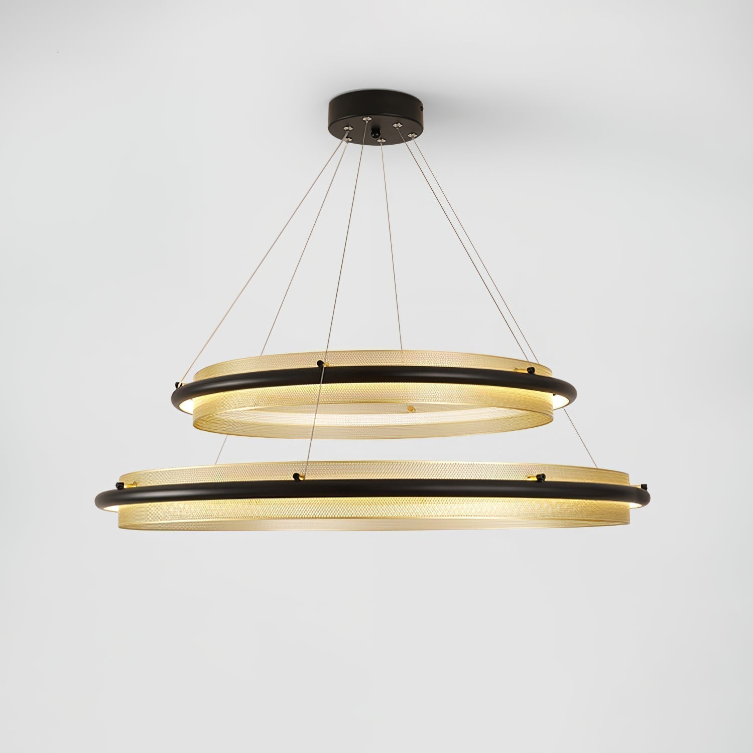 Erveliel Modern Minimalistisch LED Rund Kronleuchter-Letslighting