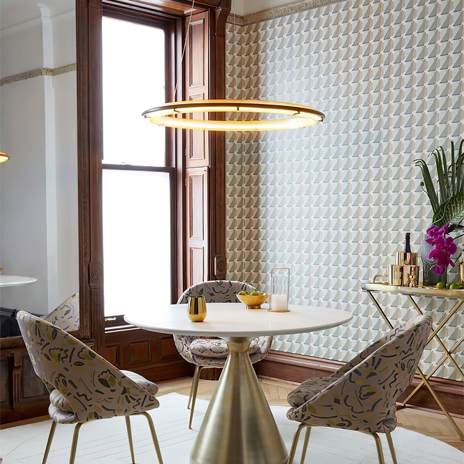 Erveliel Modern Minimalistisch LED Rund Kronleuchter-Letslighting