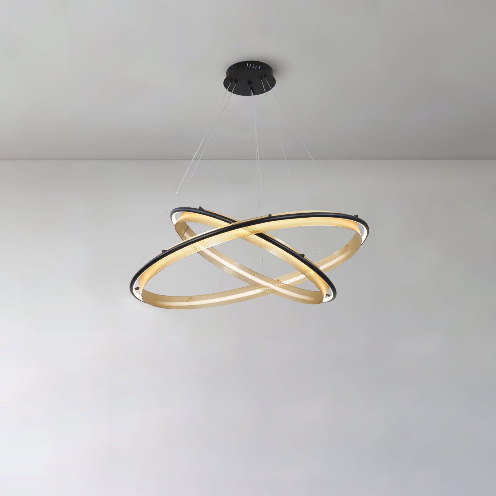Erveliel Modern Minimalistisch LED Rund Kronleuchter-Letslighting