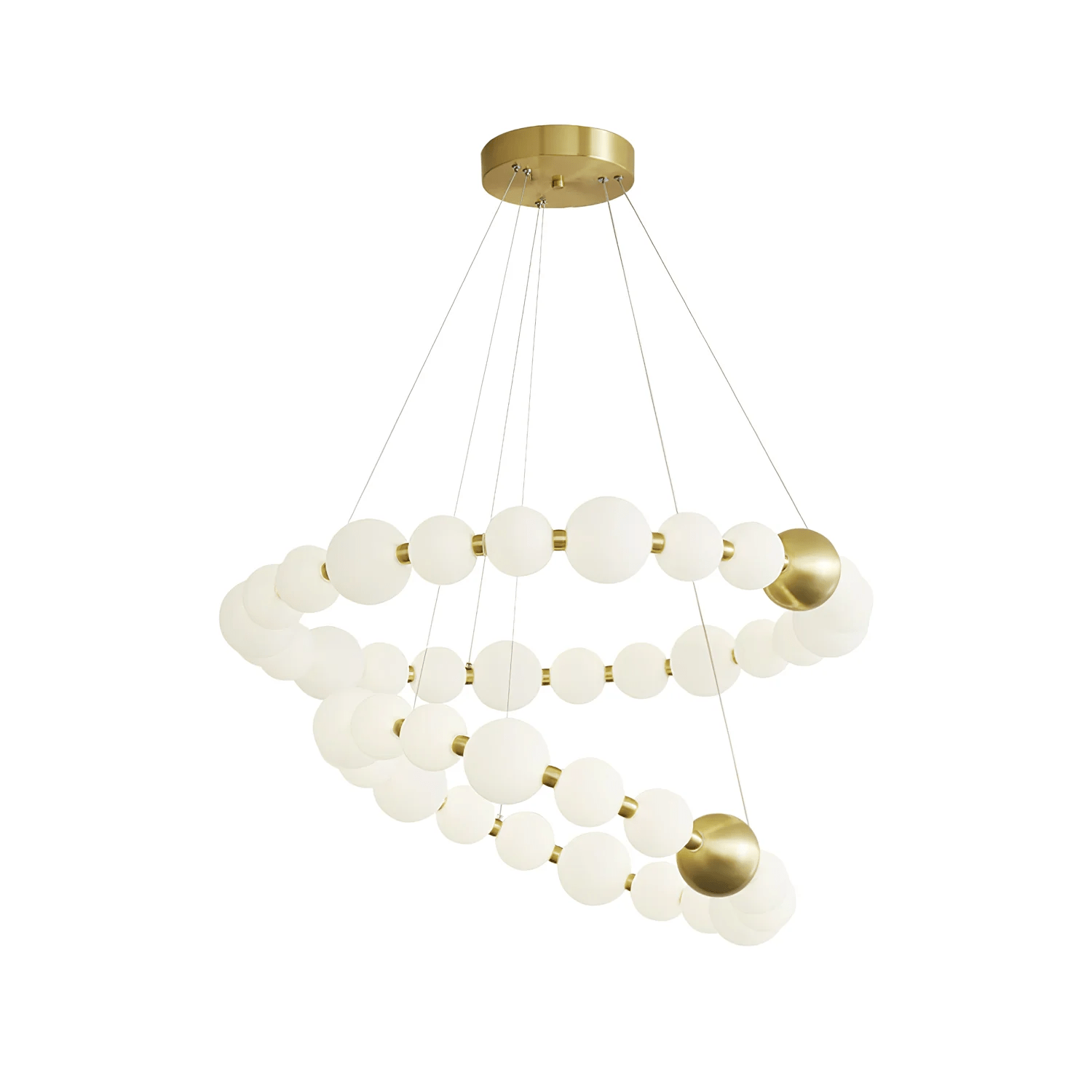 Cetalan Elegance Art Pearls Kunststoff-Kronleuchter-Letslighting