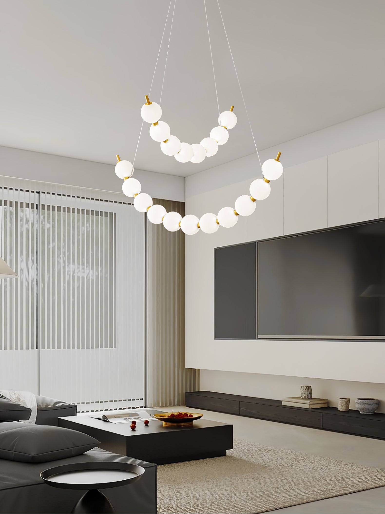 Cetalan Elegance Art Pearls Kunststoff-Kronleuchter-Letslighting