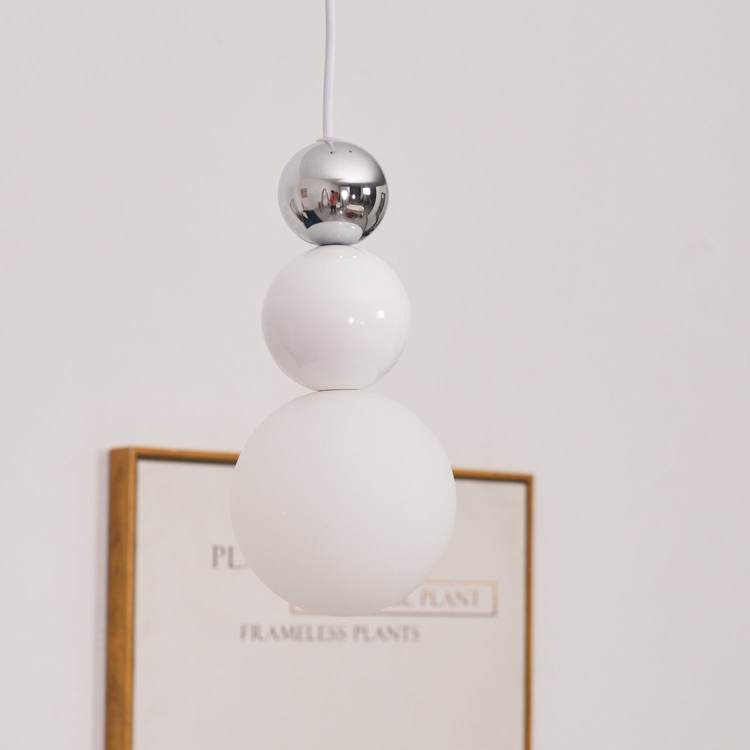 Orbis Wall Lamp White Minimalist Acrylic Living Room Bedroom | Letslighting-Letslighting