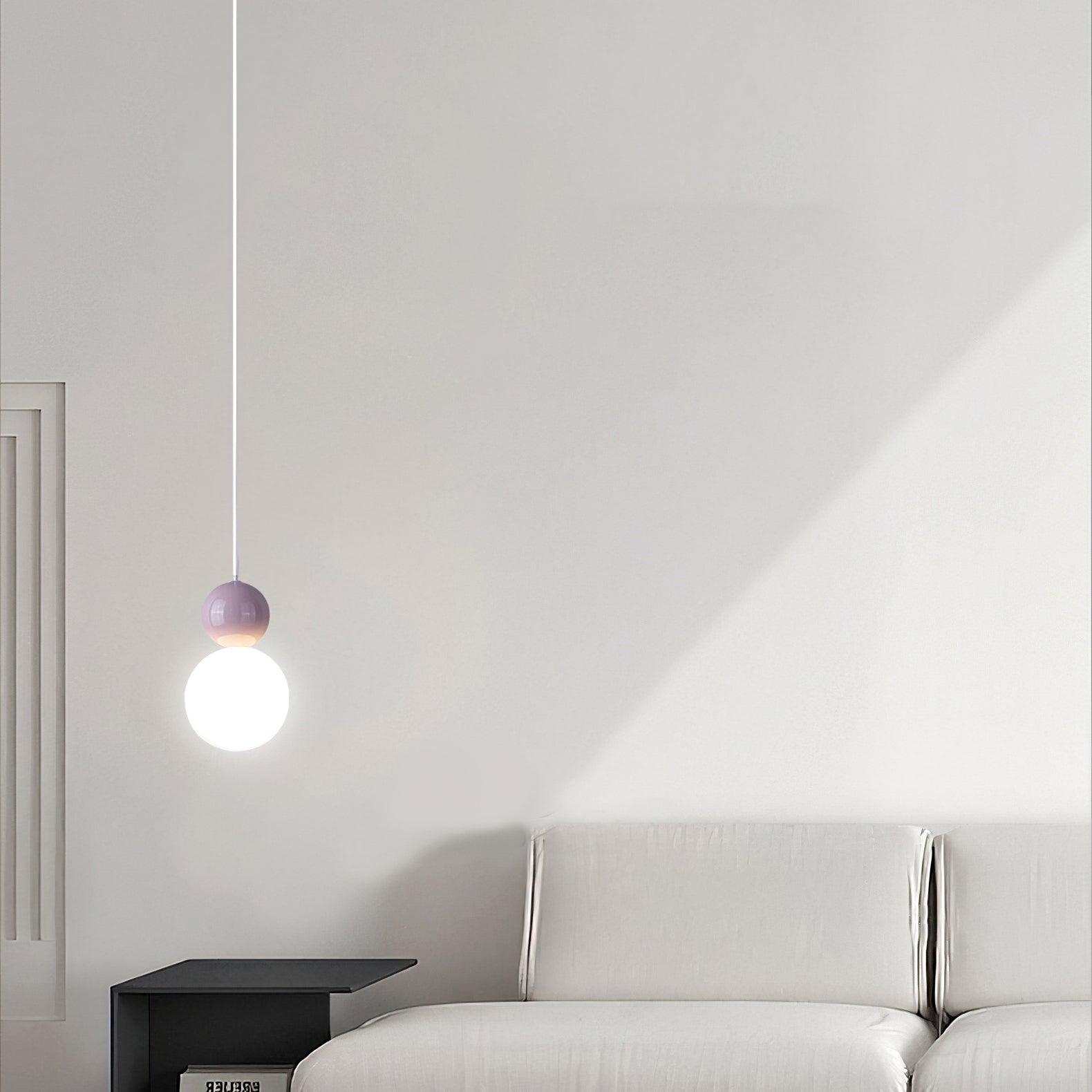 Acrylic Two Ball Pendant Light - Blowlighting
