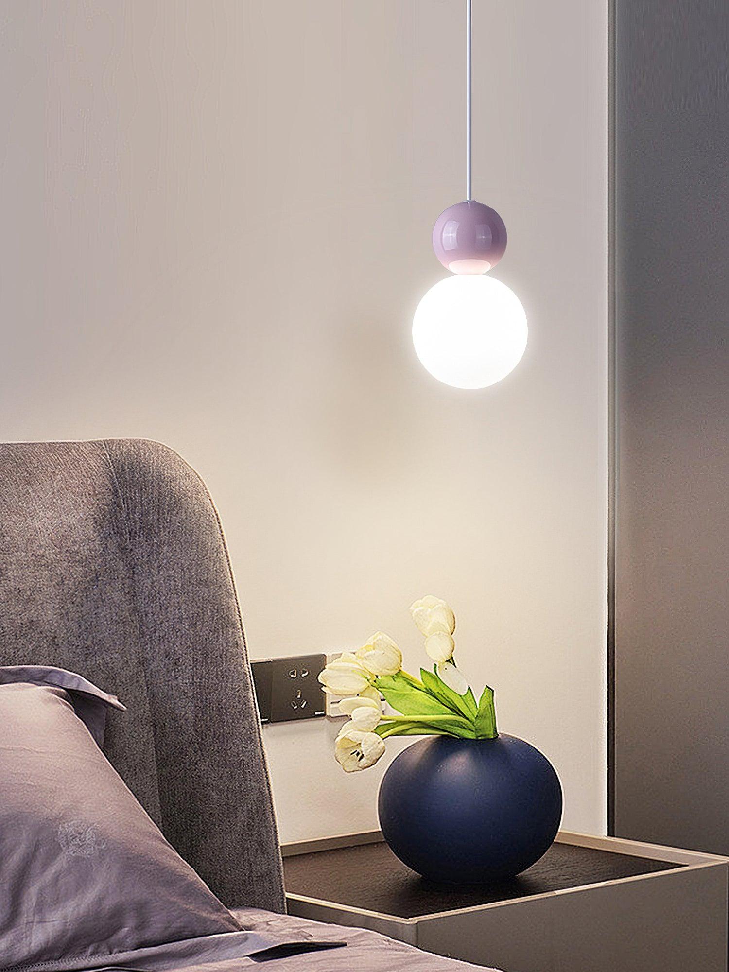 Acrylic Two Ball Pendant Light - Blowlighting