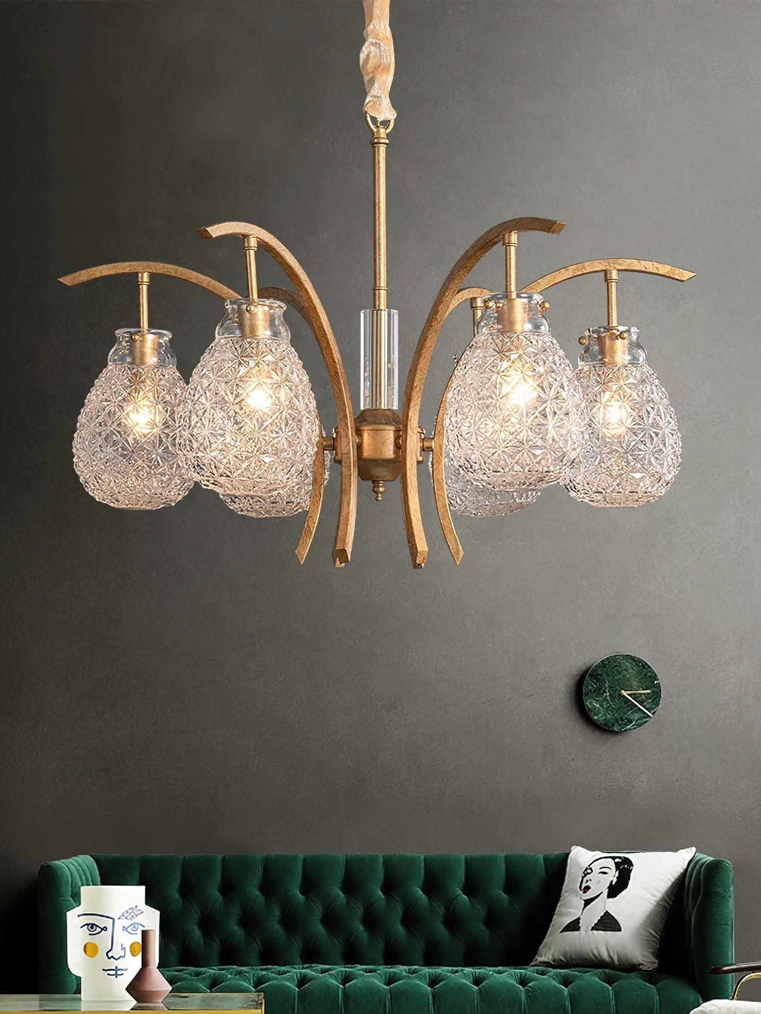Adams Postmodern Luxury Glass Chandelier - Letslighting
