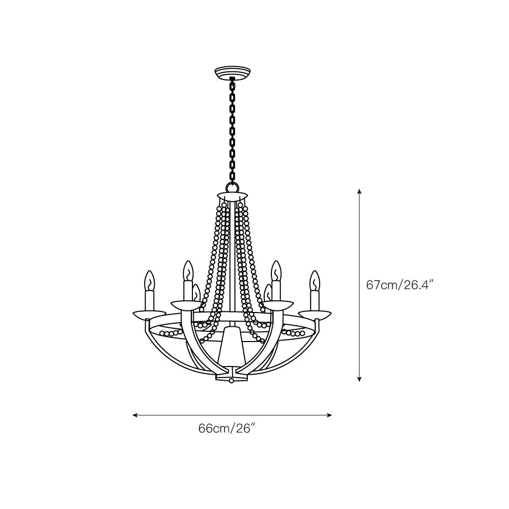 Adan Modern Traditional Wood Chandelier - Letslighting