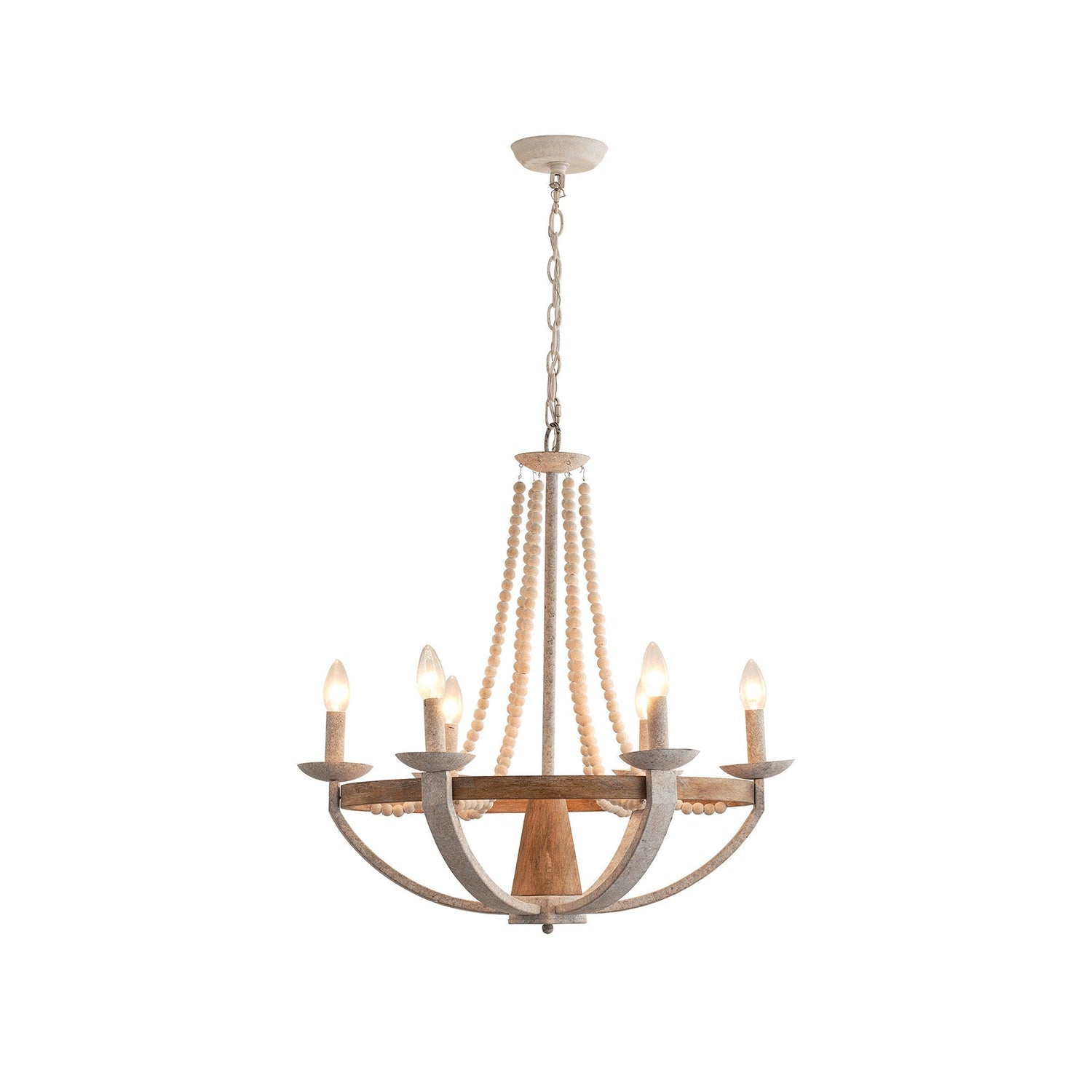 Adan Modern Traditional Wood Chandelier - Letslighting