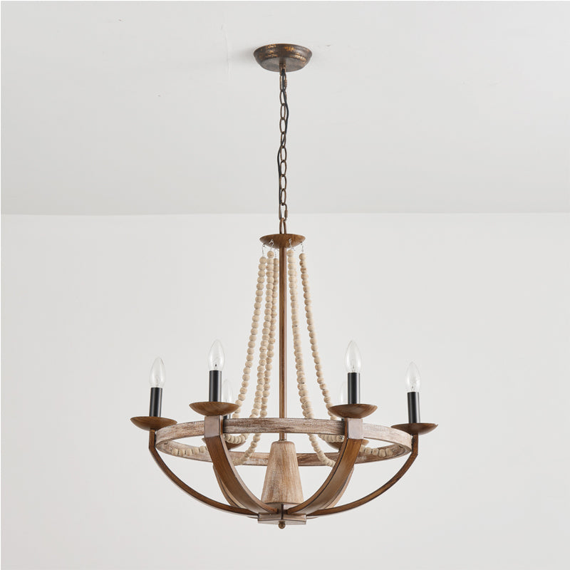 Adan Modern Traditional Wood Chandelier - Letslighting