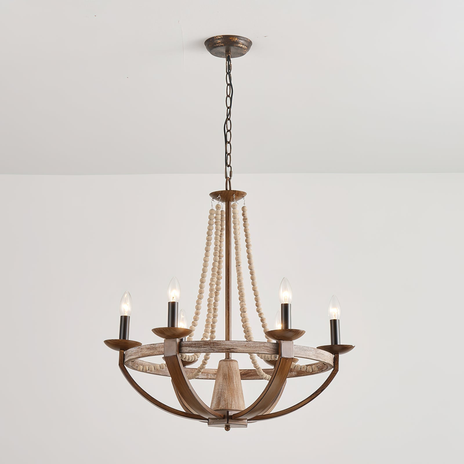 Adan Modern Traditional Wood Chandelier - Letslighting
