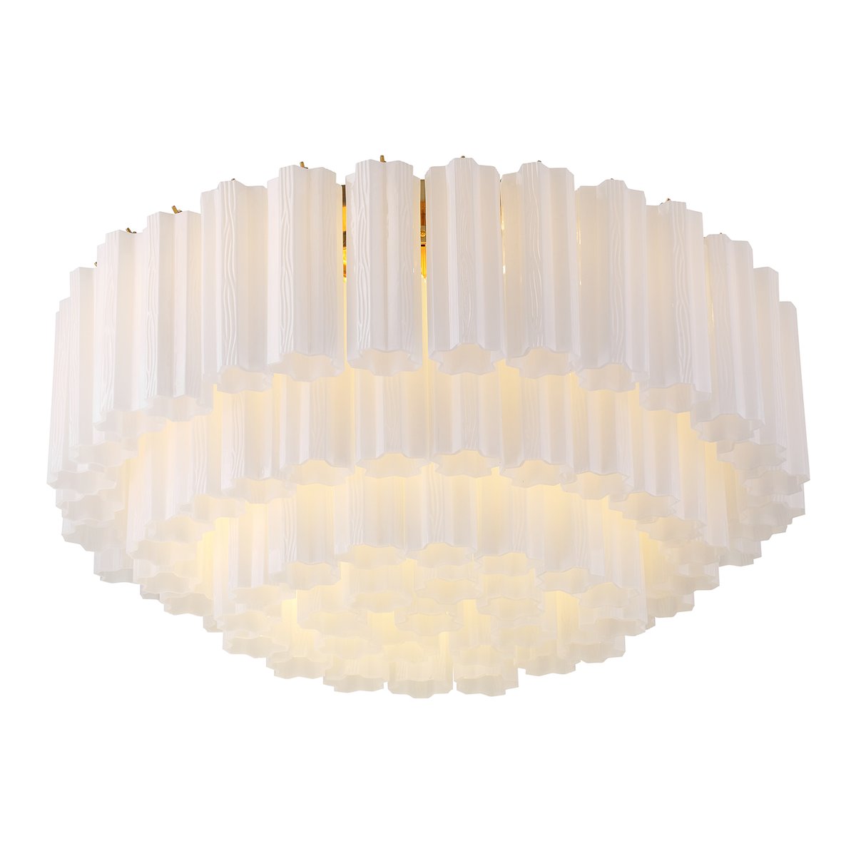Aurora Ceiling Lamp Glass Tube Layered Amber - Neutralighting