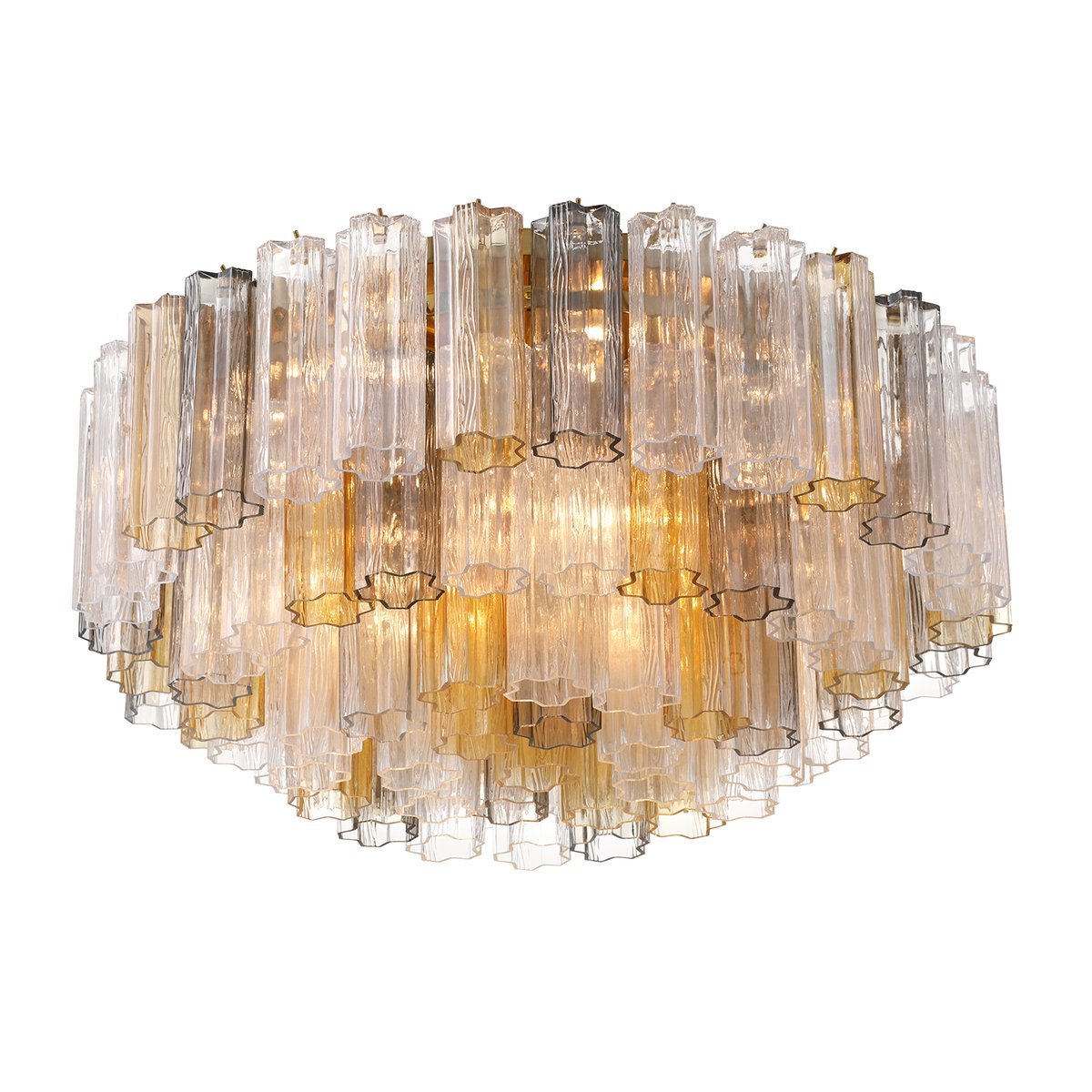 Aurora Ceiling Lamp Glass Tube Layered Amber - Neutralighting