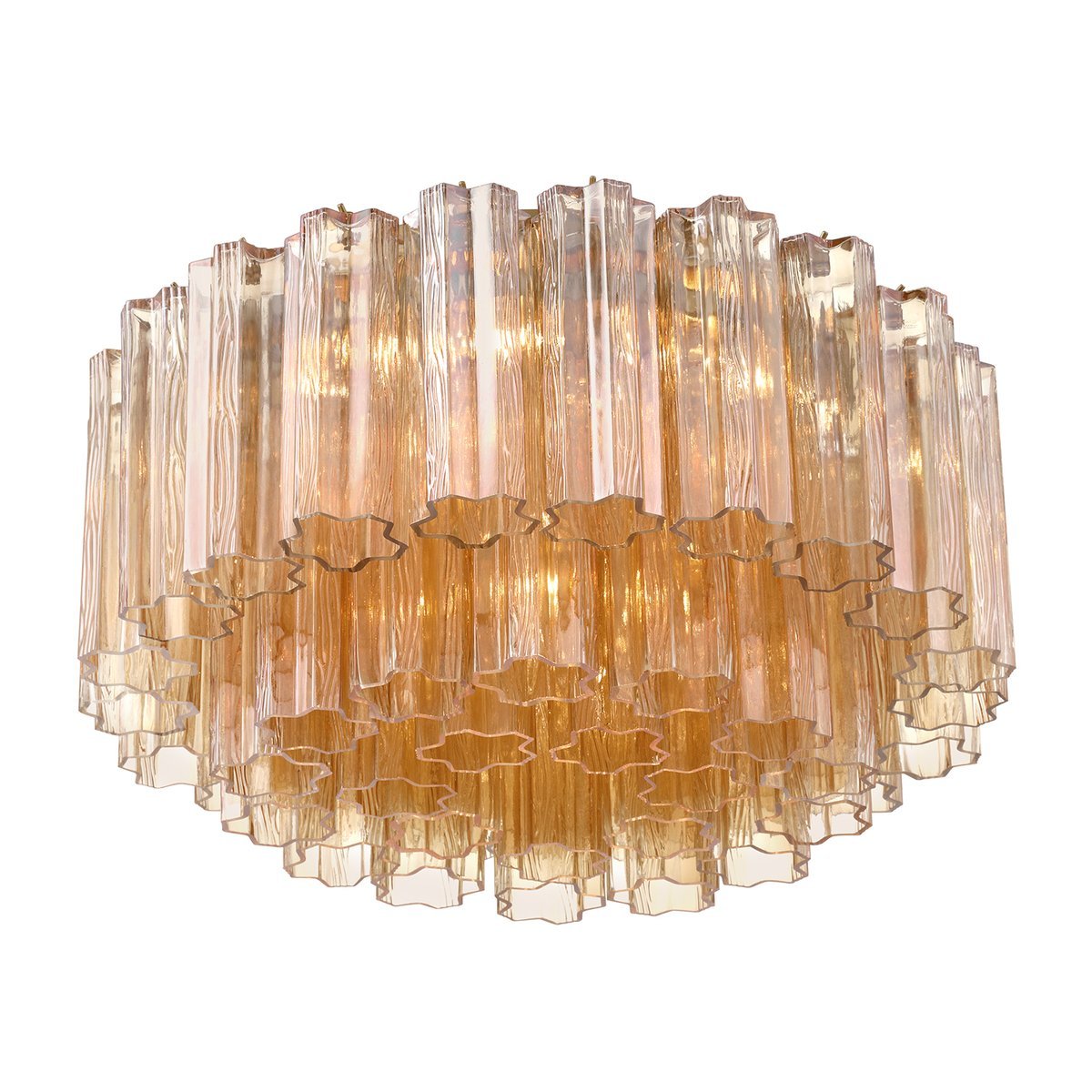 Aurora Ceiling Lamp Glass Tube Layered Amber - Neutralighting