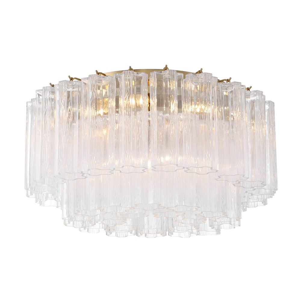 Aurora Ceiling Lamp Glass Tube Layered Amber - Neutralighting