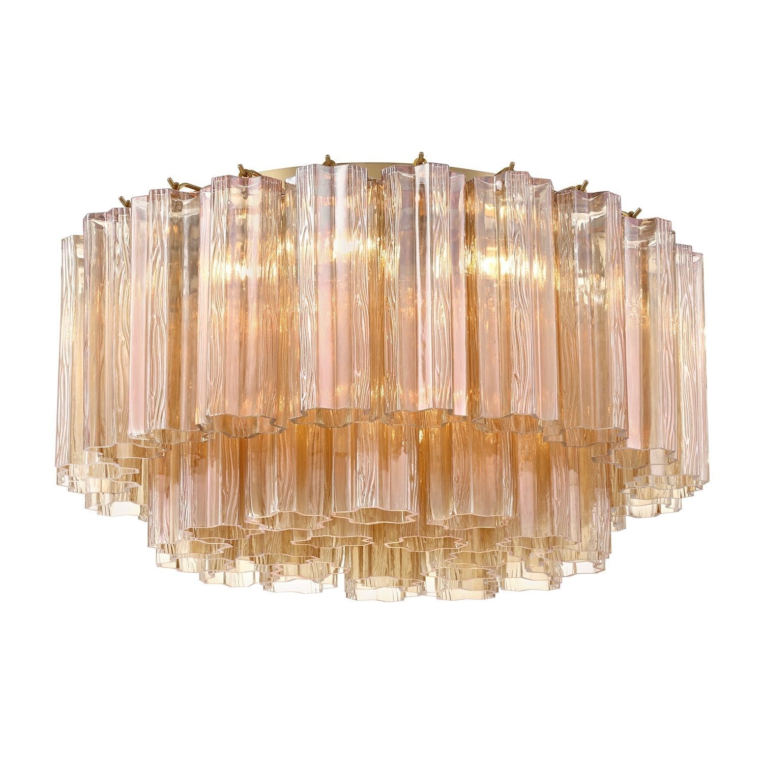 Aurora Ceiling Lamp Glass Tube Layered Amber - Neutralighting