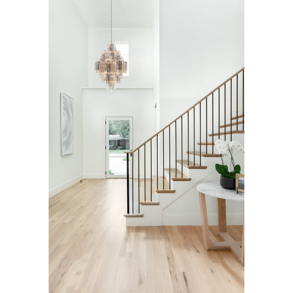 Aurora Diamond Chandelier Glass Tube Layered Amber - Neutralighting