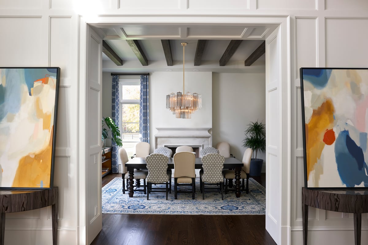 Aurora Murano Chandelier Glass Tube Layered Amber - Neutralighting