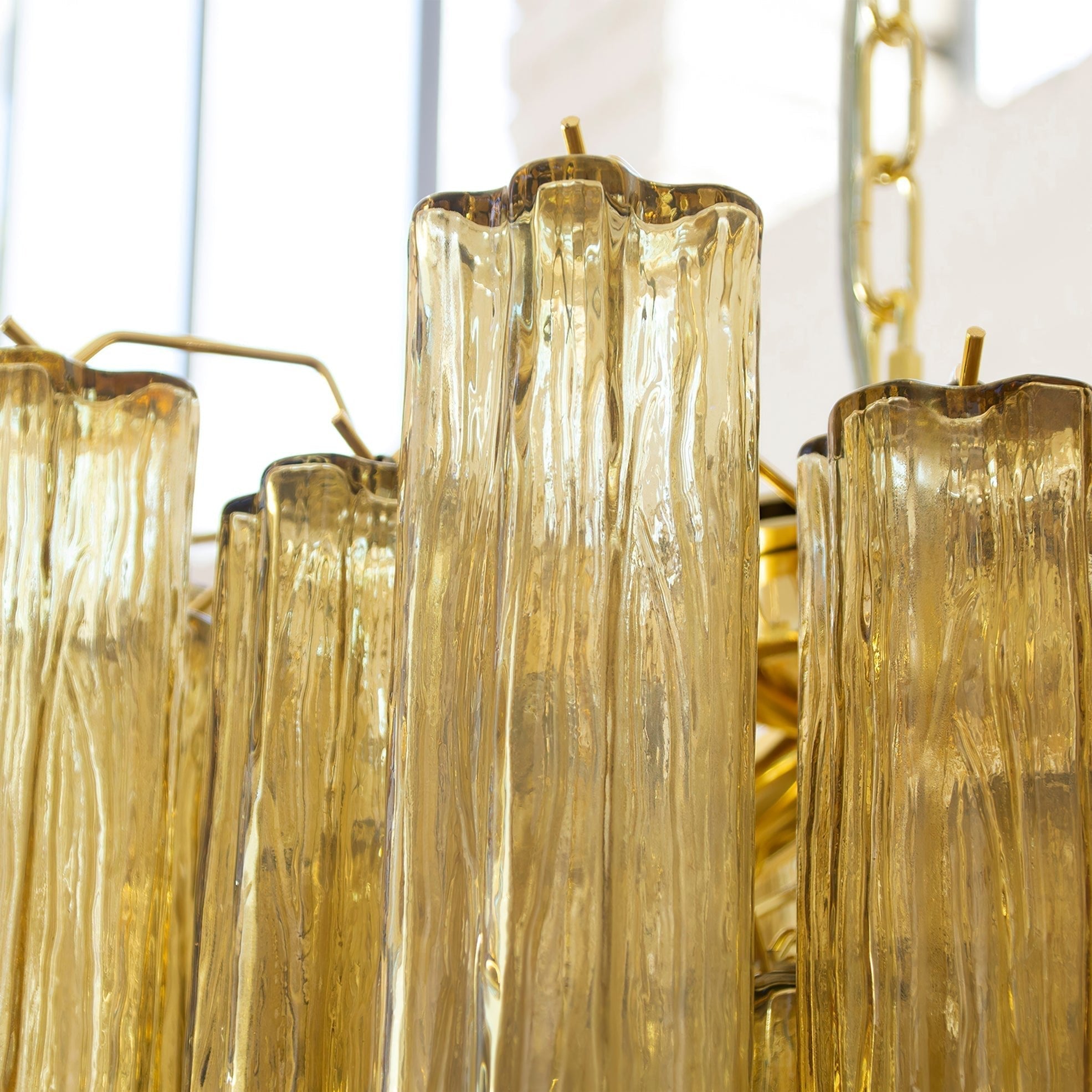 Aurora Chandelier Glass Tube Layered Luxury - Neutralighting