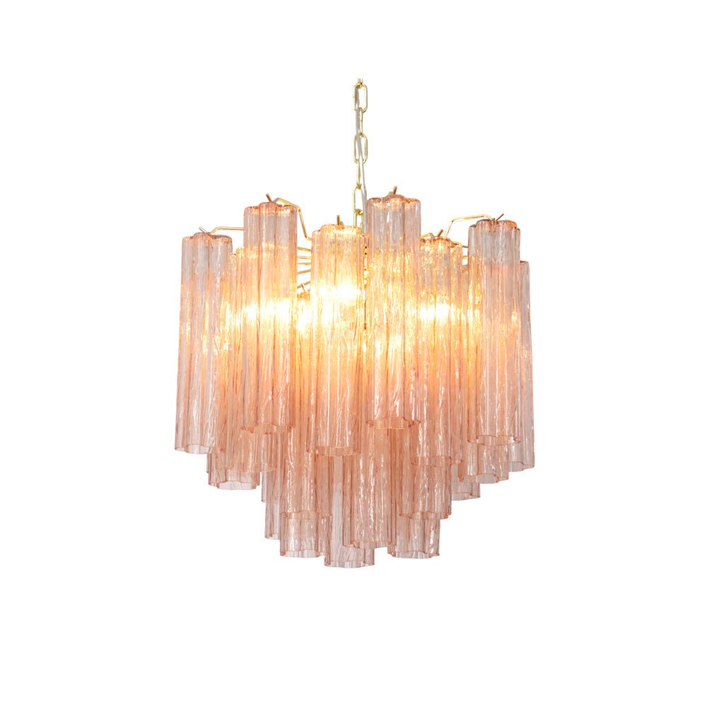 Aurora Chandelier Glass Tube Layered Luxury - Neutralighting