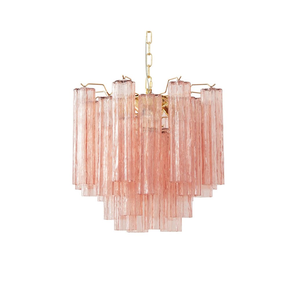 Aurora Chandelier Glass Tube Layered Luxury - Neutralighting