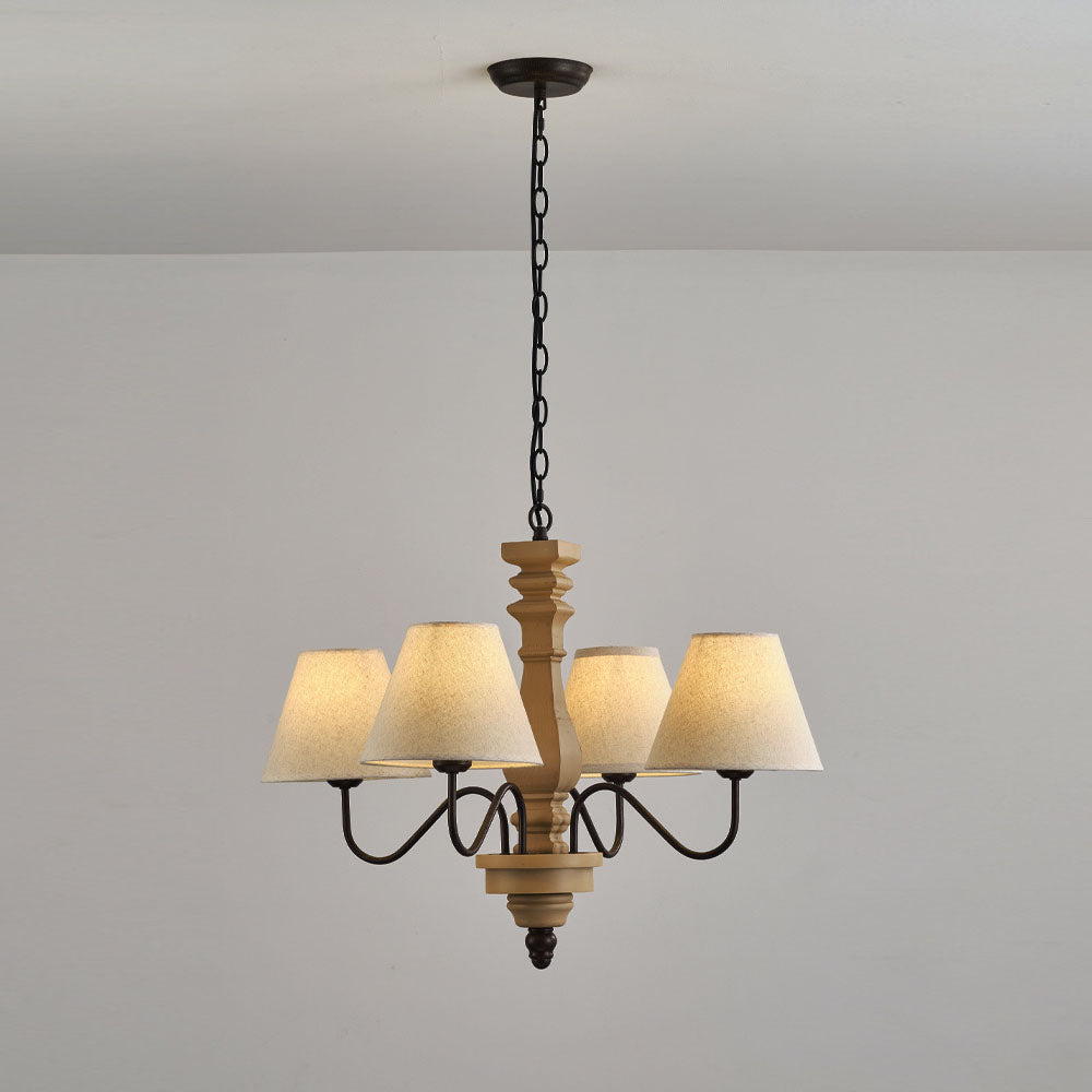 Adela Traditional Luxury Wood Chandelier - Letslighting