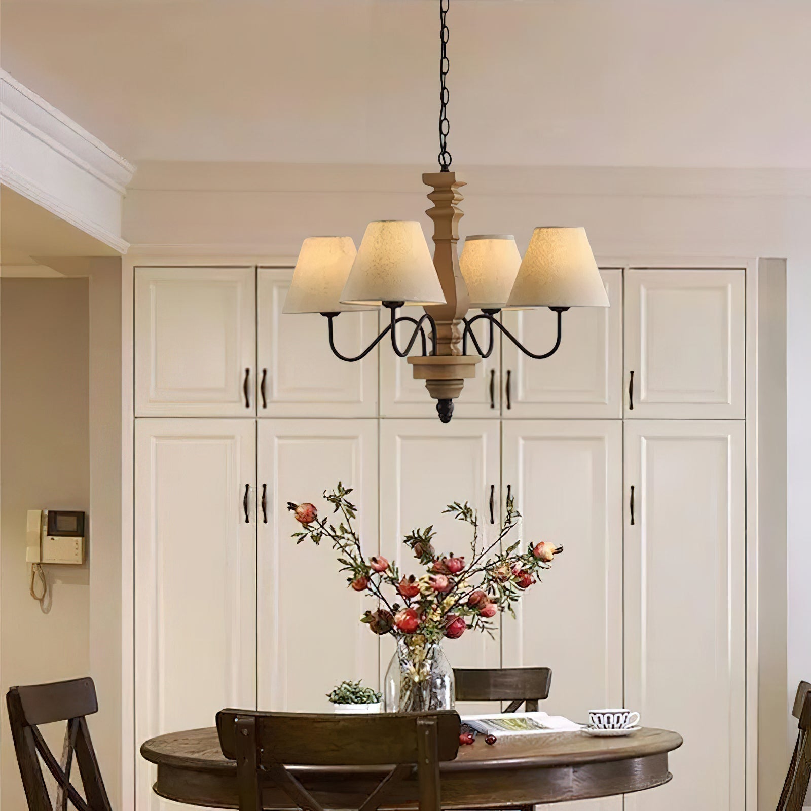 Adela Traditional Luxury Wood Chandelier - Letslighting