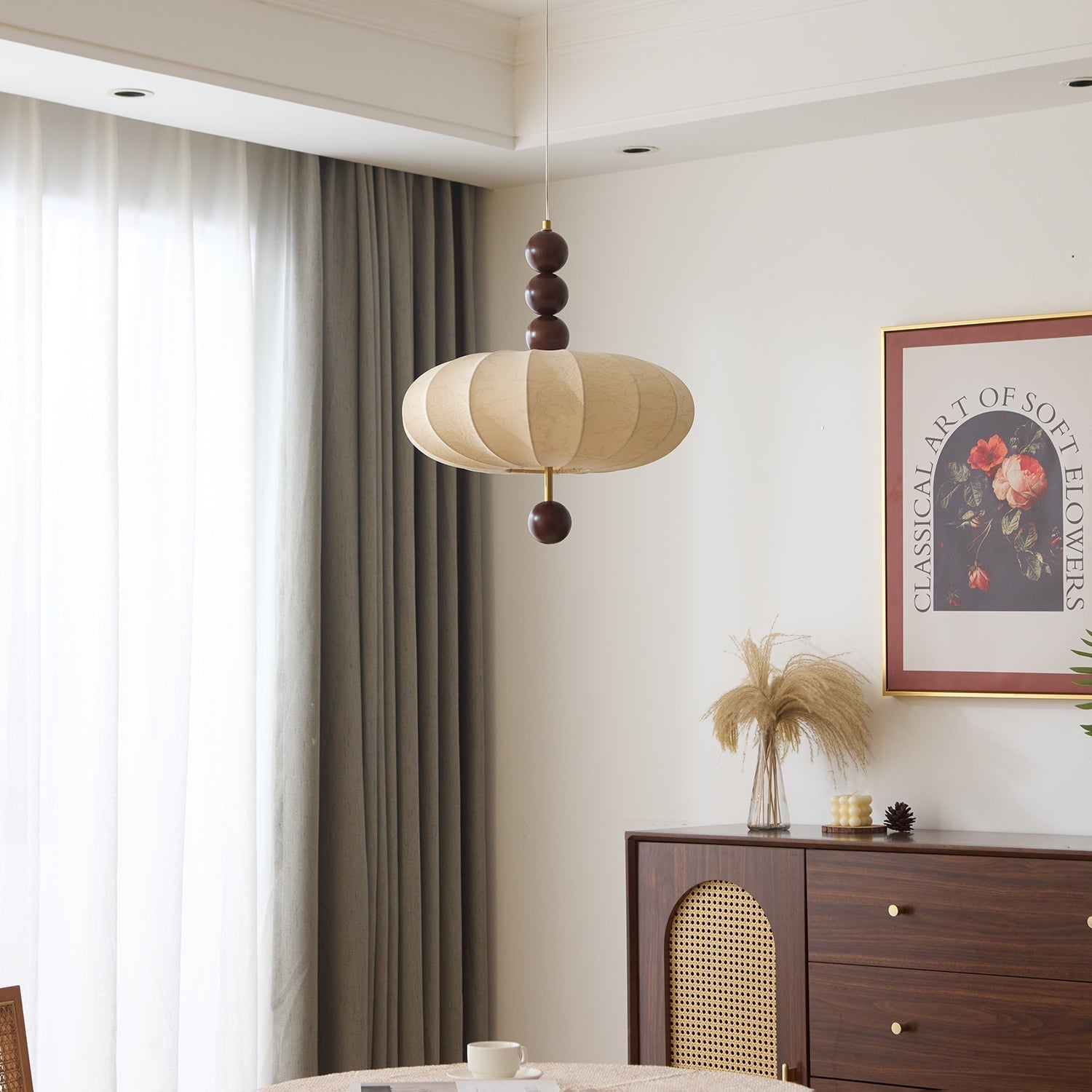 Orla Vintage Fabric Pendant Light-Letslighting