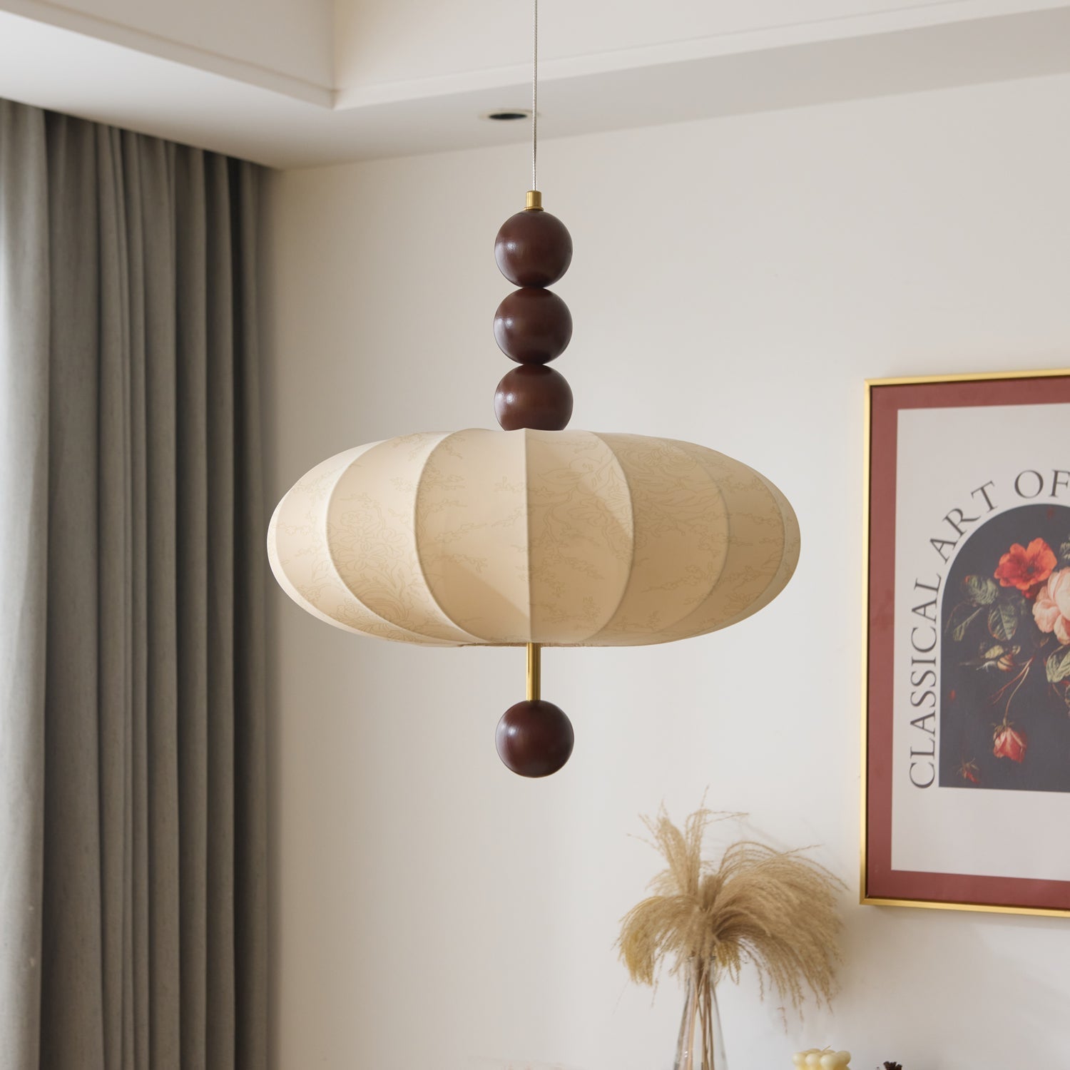 Orla Vintage Fabric Pendant Light-Letslighting