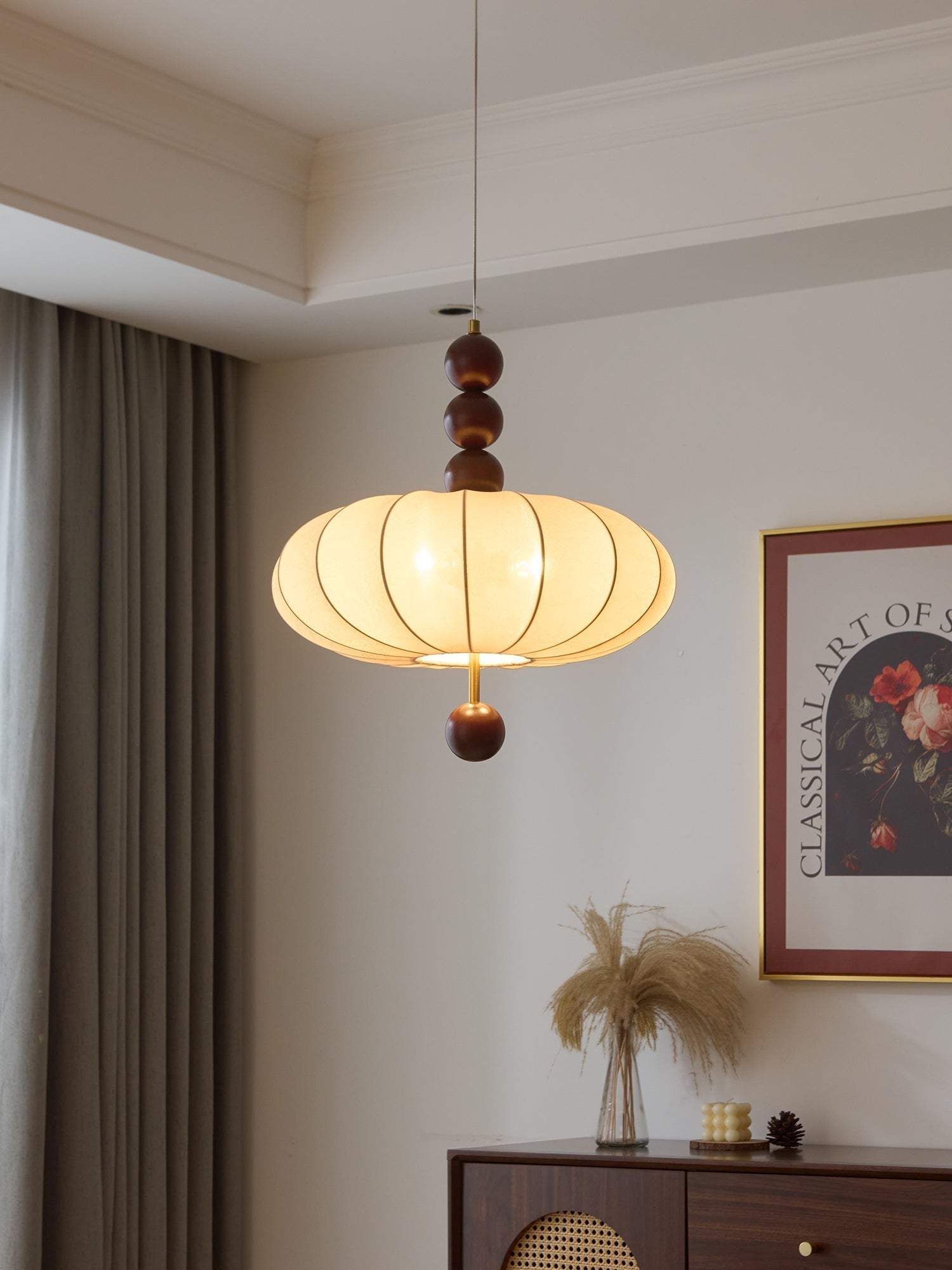 Orla Vintage Fabric Pendant Light-Letslighting
