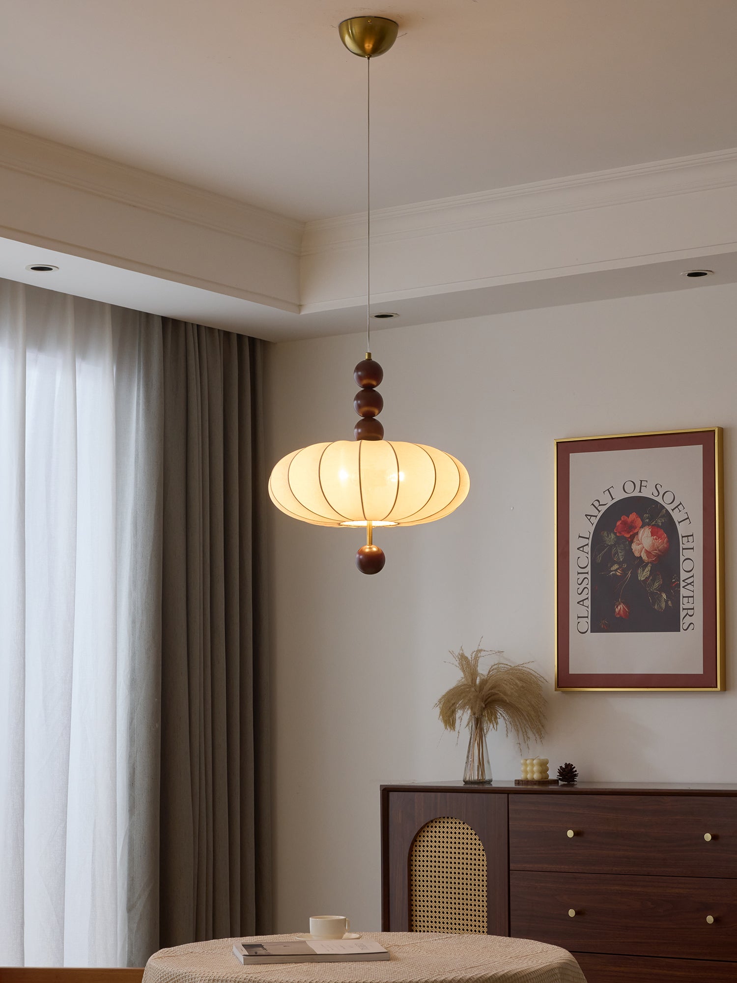 Orla Vintage Fabric Pendant Light-Letslighting