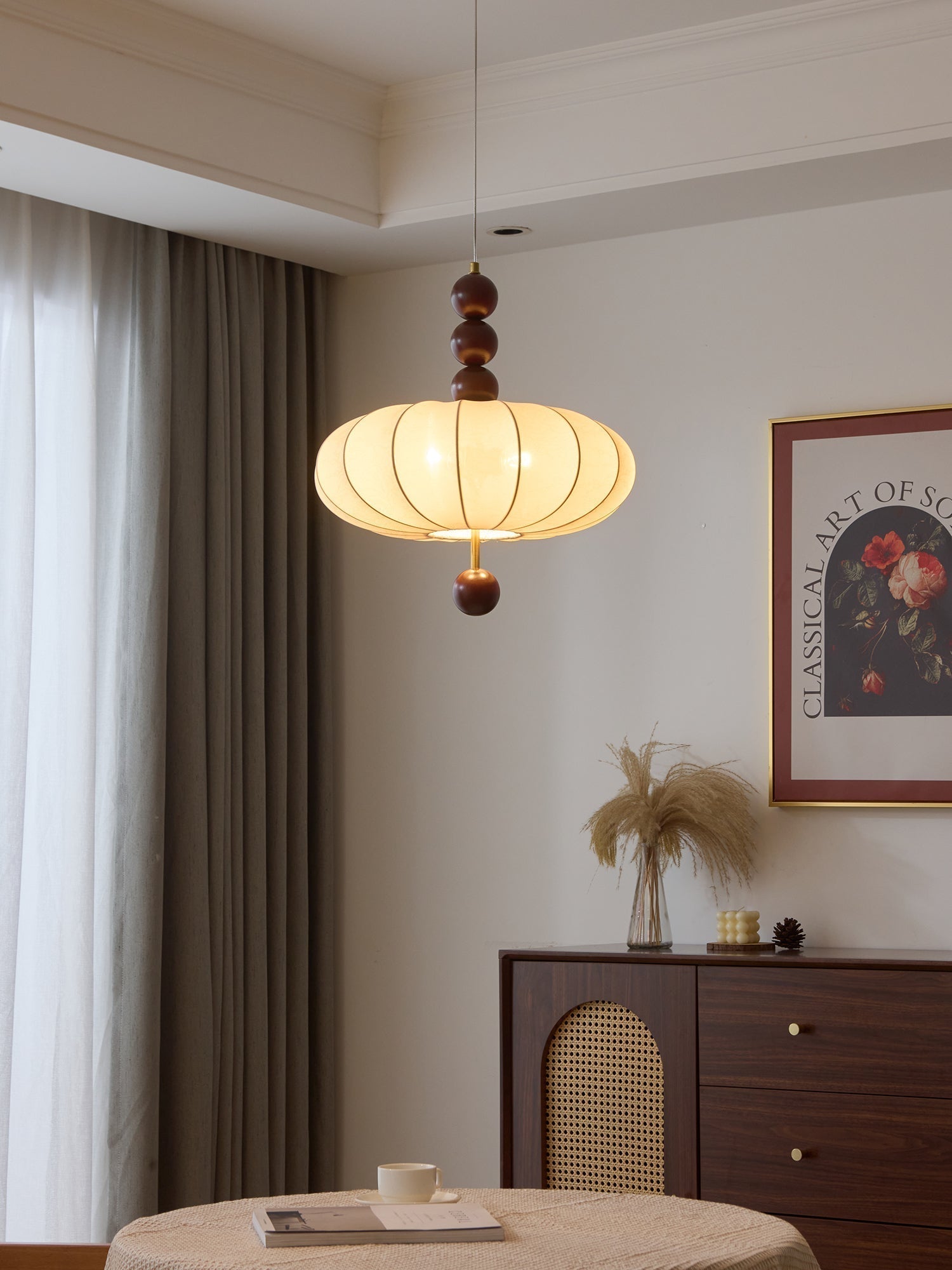 Orla Vintage Fabric Pendant Light-Letslighting