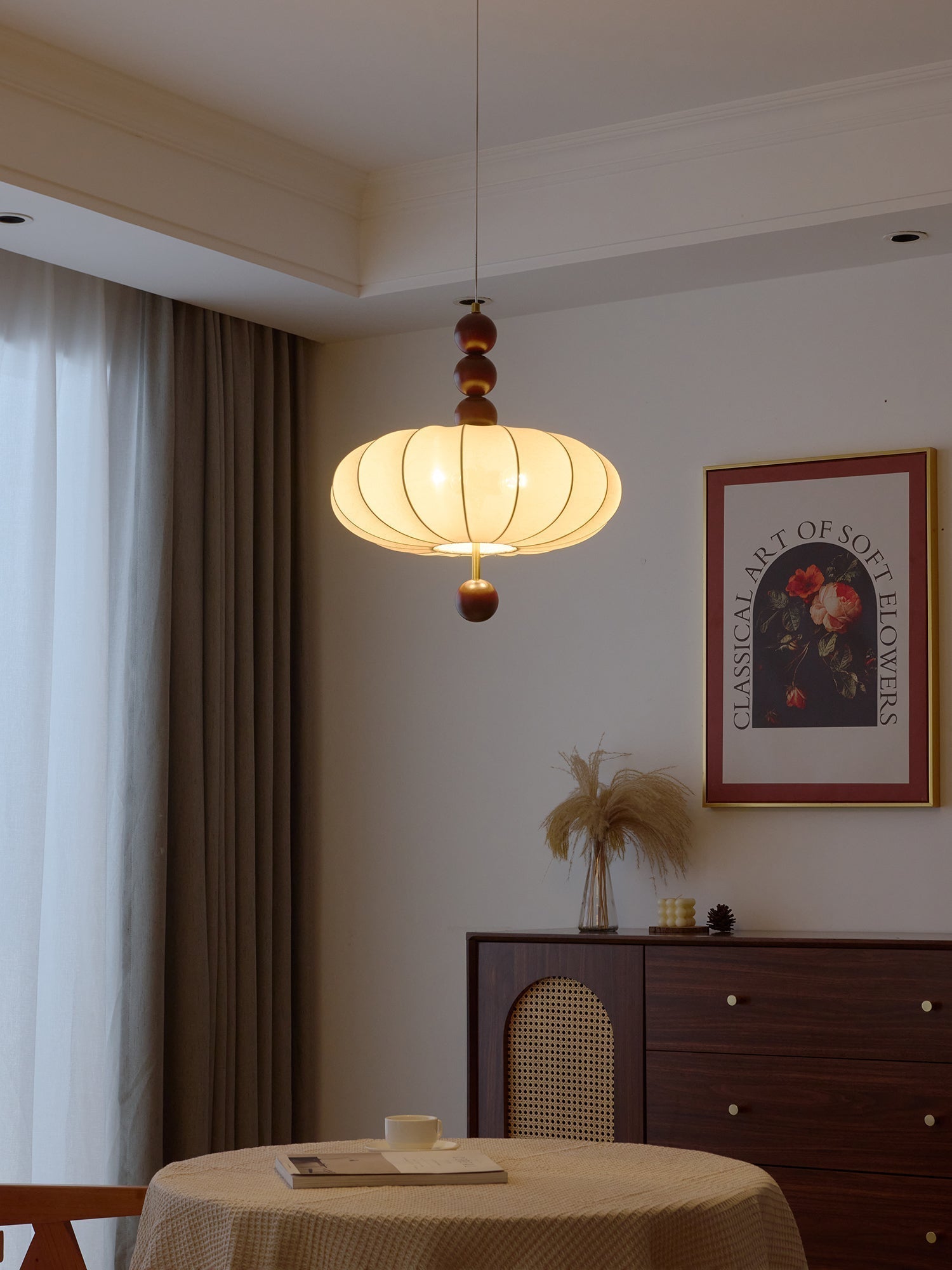 Orla Vintage Fabric Pendant Light-Letslighting