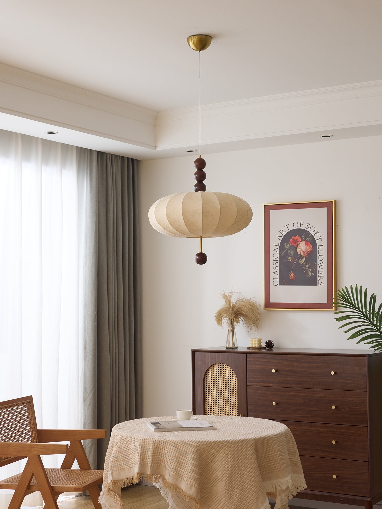 Orla Vintage Fabric Pendant Light-Letslighting