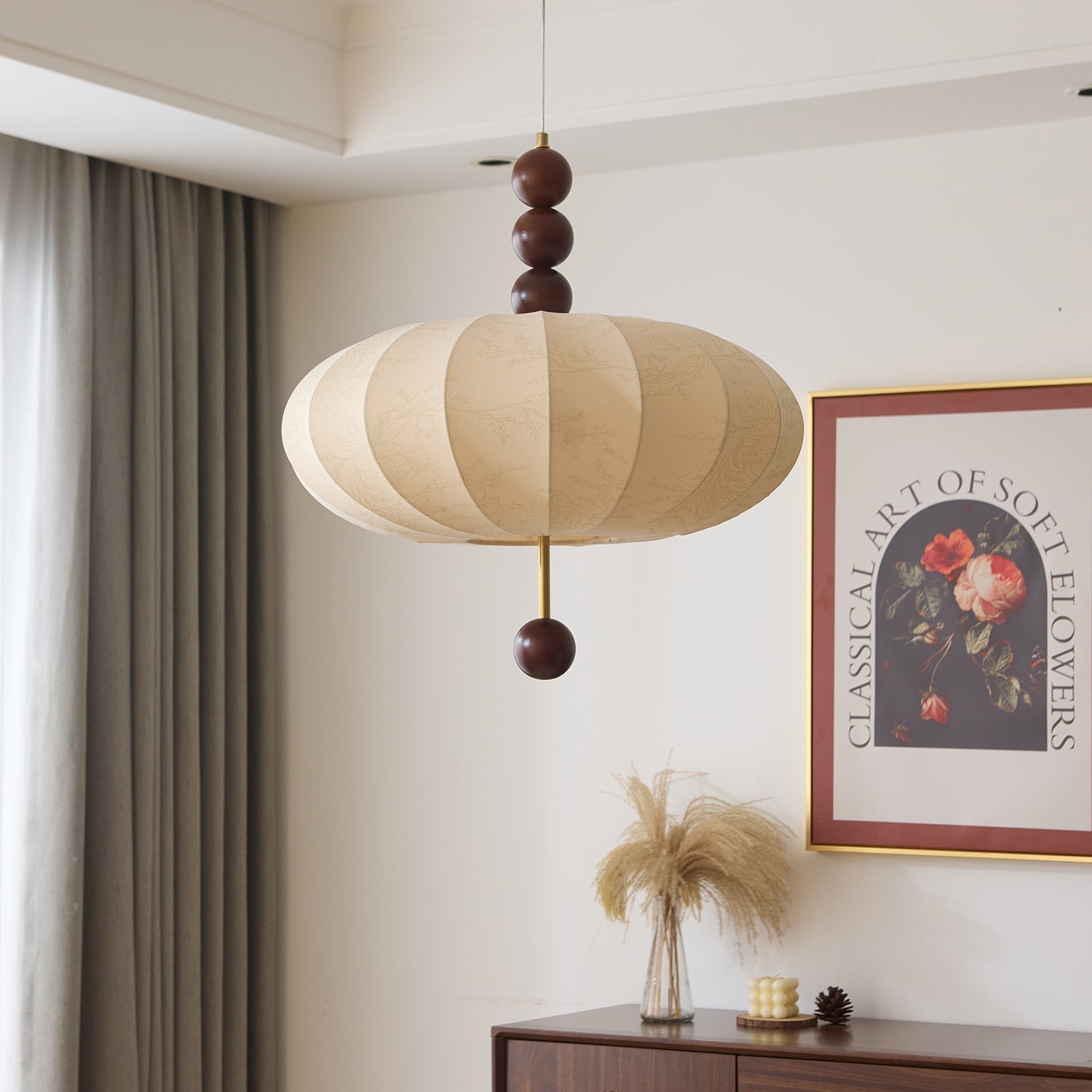 Orla Vintage Fabric Pendant Light-Letslighting