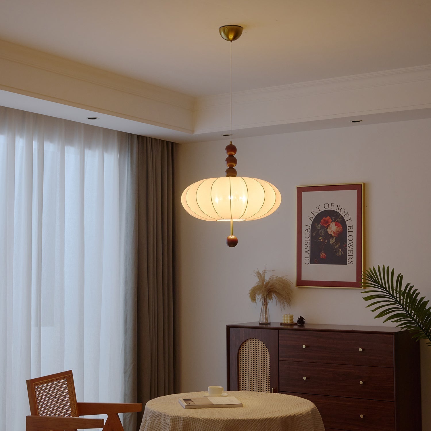 Orla Vintage Fabric Pendant Light-Letslighting