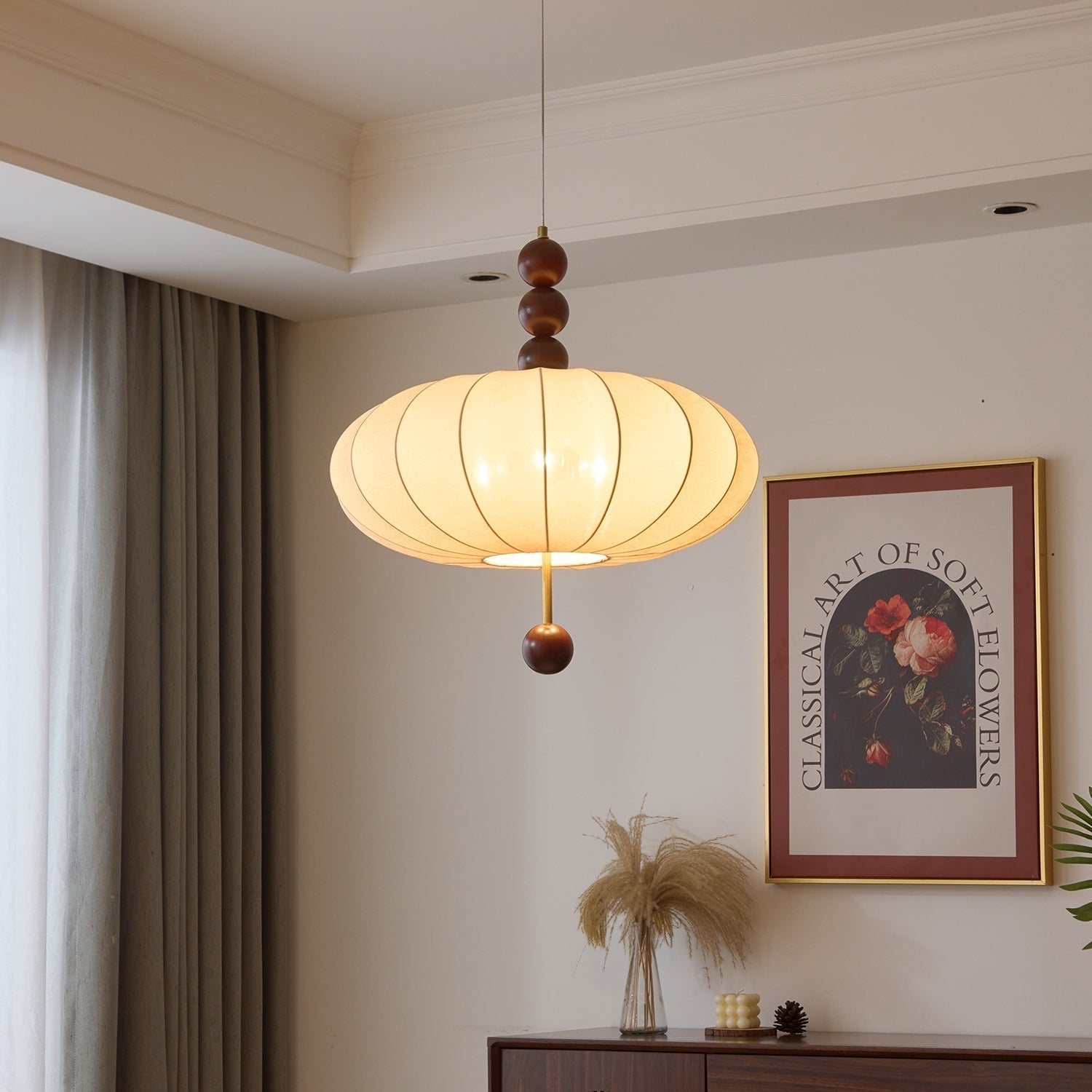 Orla Vintage Fabric Pendant Light-Letslighting