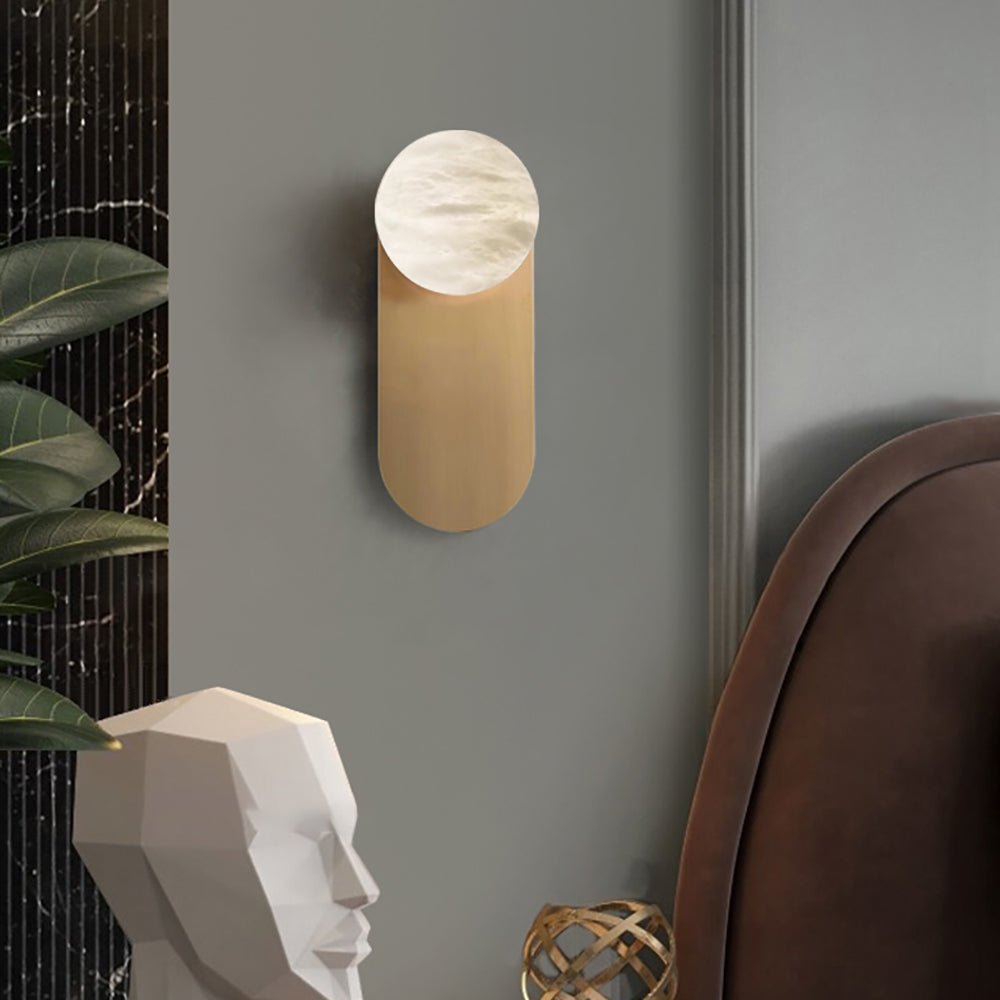 Adrion Modern Alabaster Metal Wall Lamp - Letslighting
