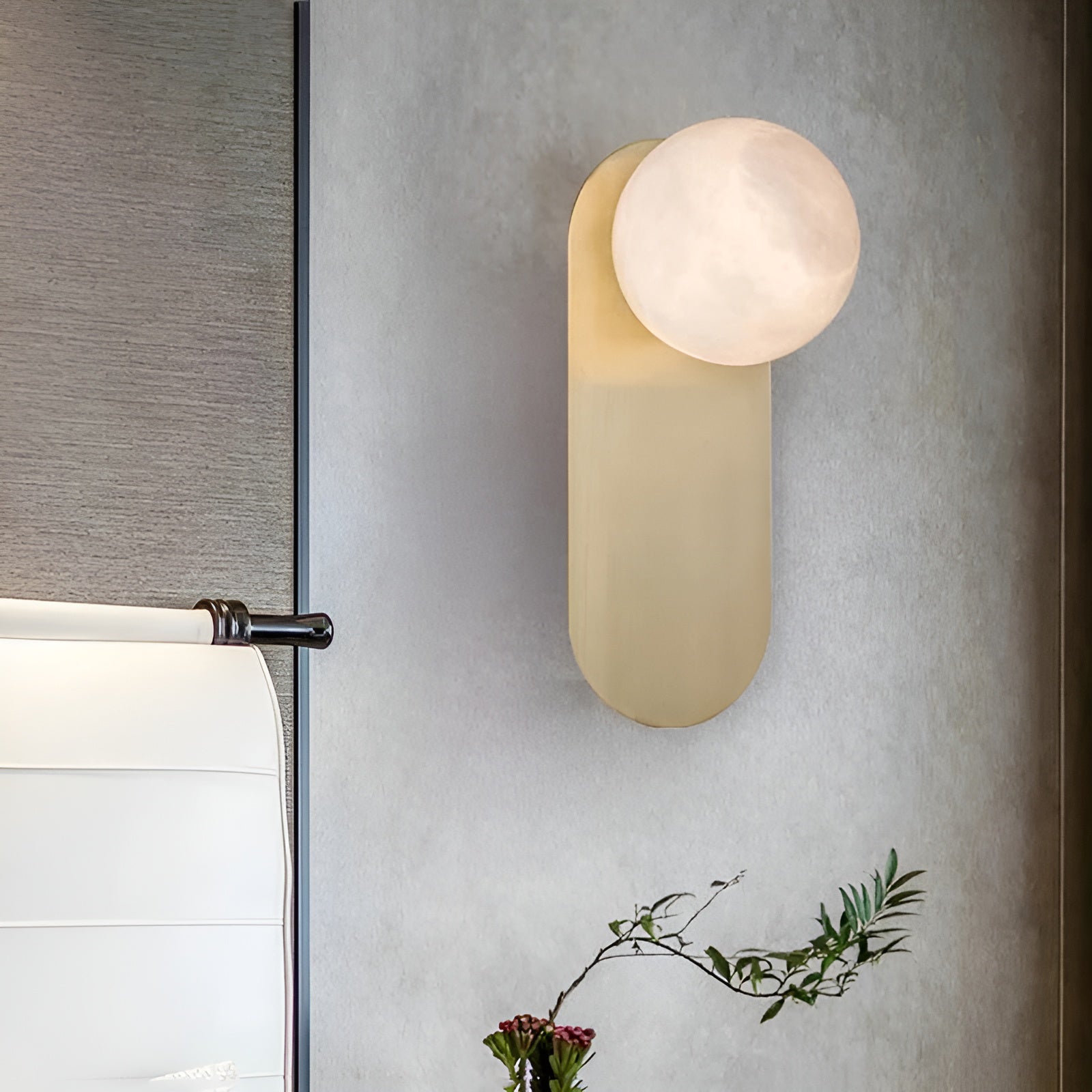 Adrion Modern Alabaster Metal Wall Lamp - Letslighting