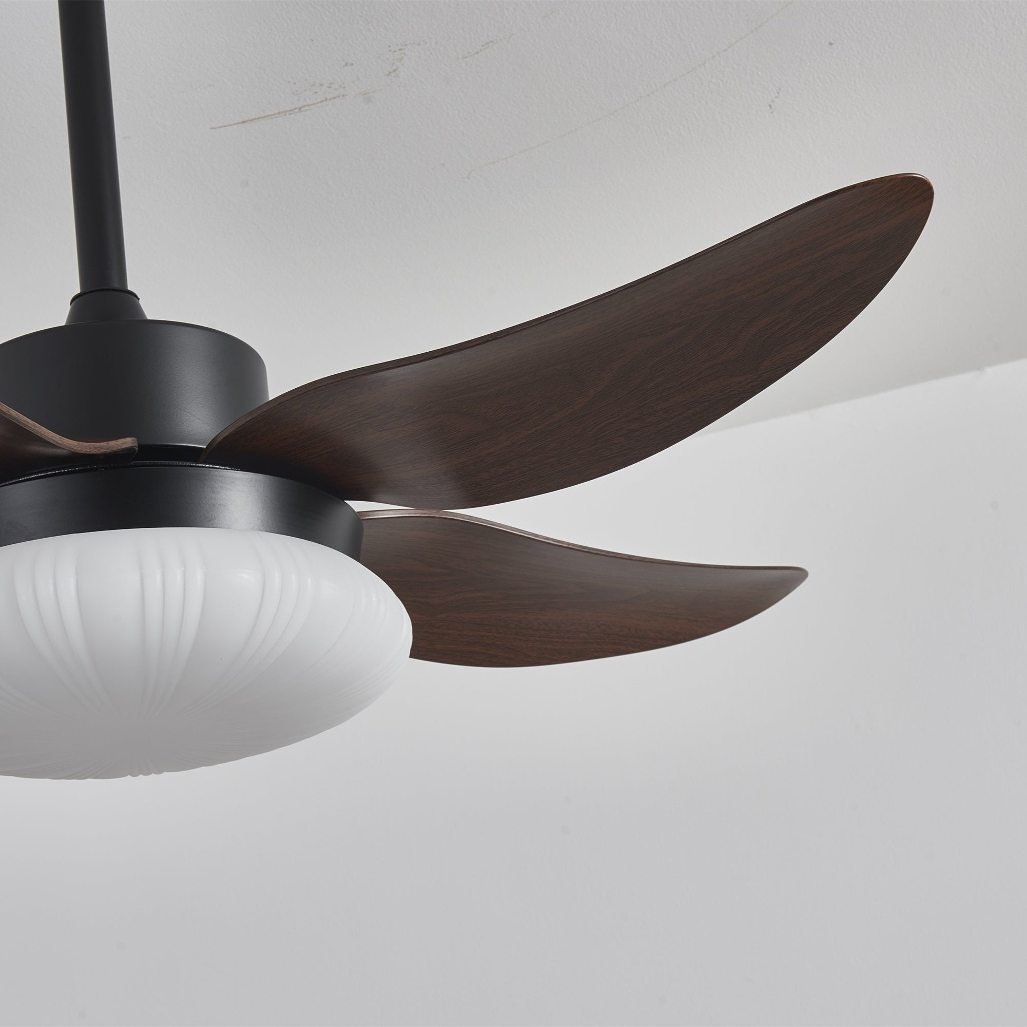 Zerith Deckenventilator mit Beleuchtung, alternative Ansicht in einem Schlafzimmer