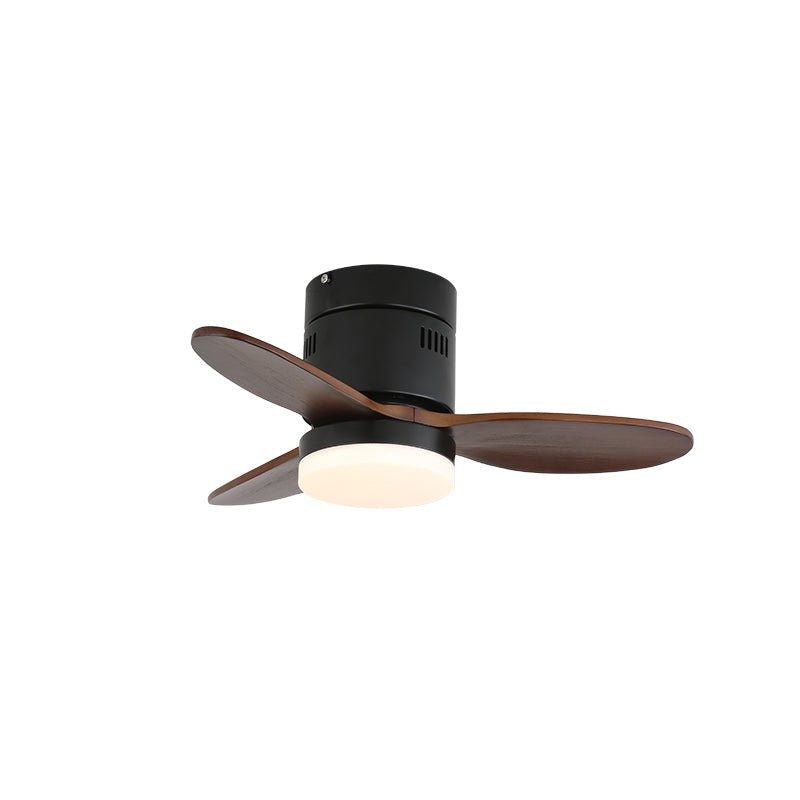 Eris Minimalistischer Holz-Deckenventilator mit Beleuchtung