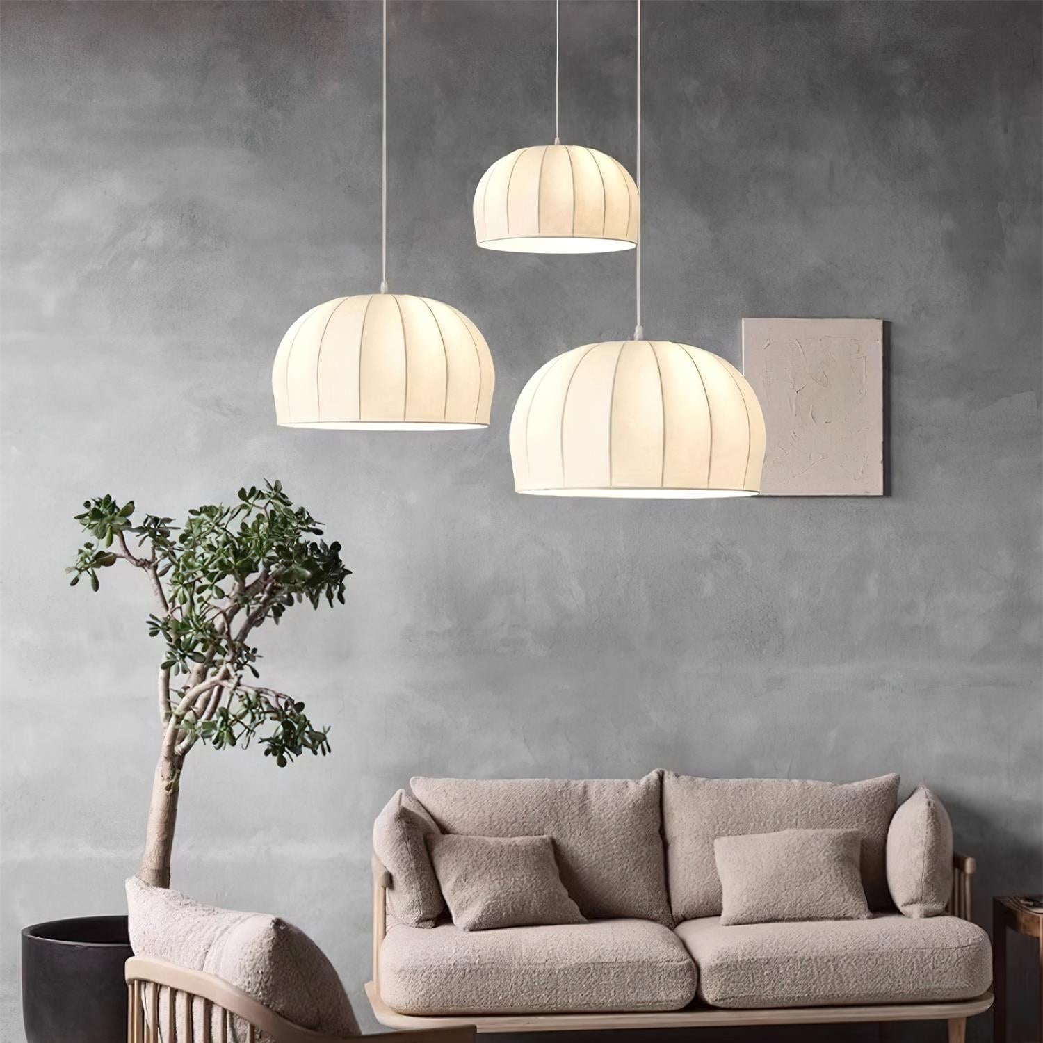 Nova Minimalistische Pendelleuchte aus Stoff-Letslighting