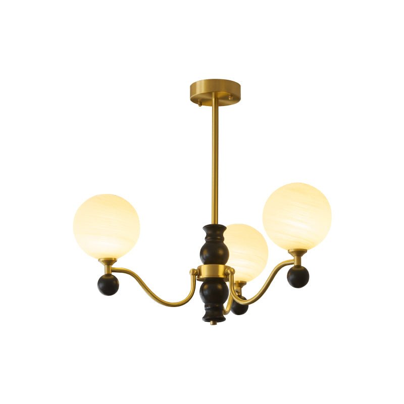 Ershaan Eleganter Vintage-Kronleuchter aus Messing und Holz-Letslighting
