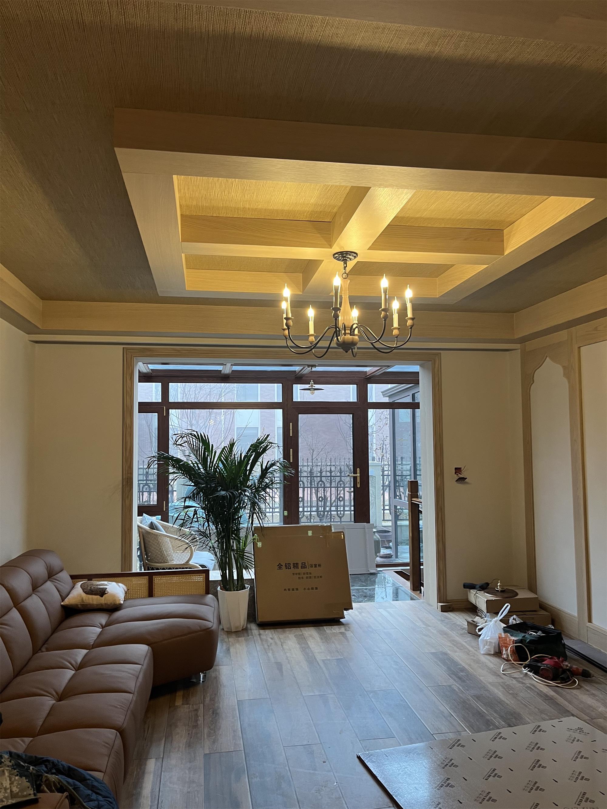 Afralia Modern Industrial Wooden Chandelier - Letslighting