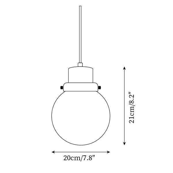 Duvon Globe Pendant Lamp-Letslighting